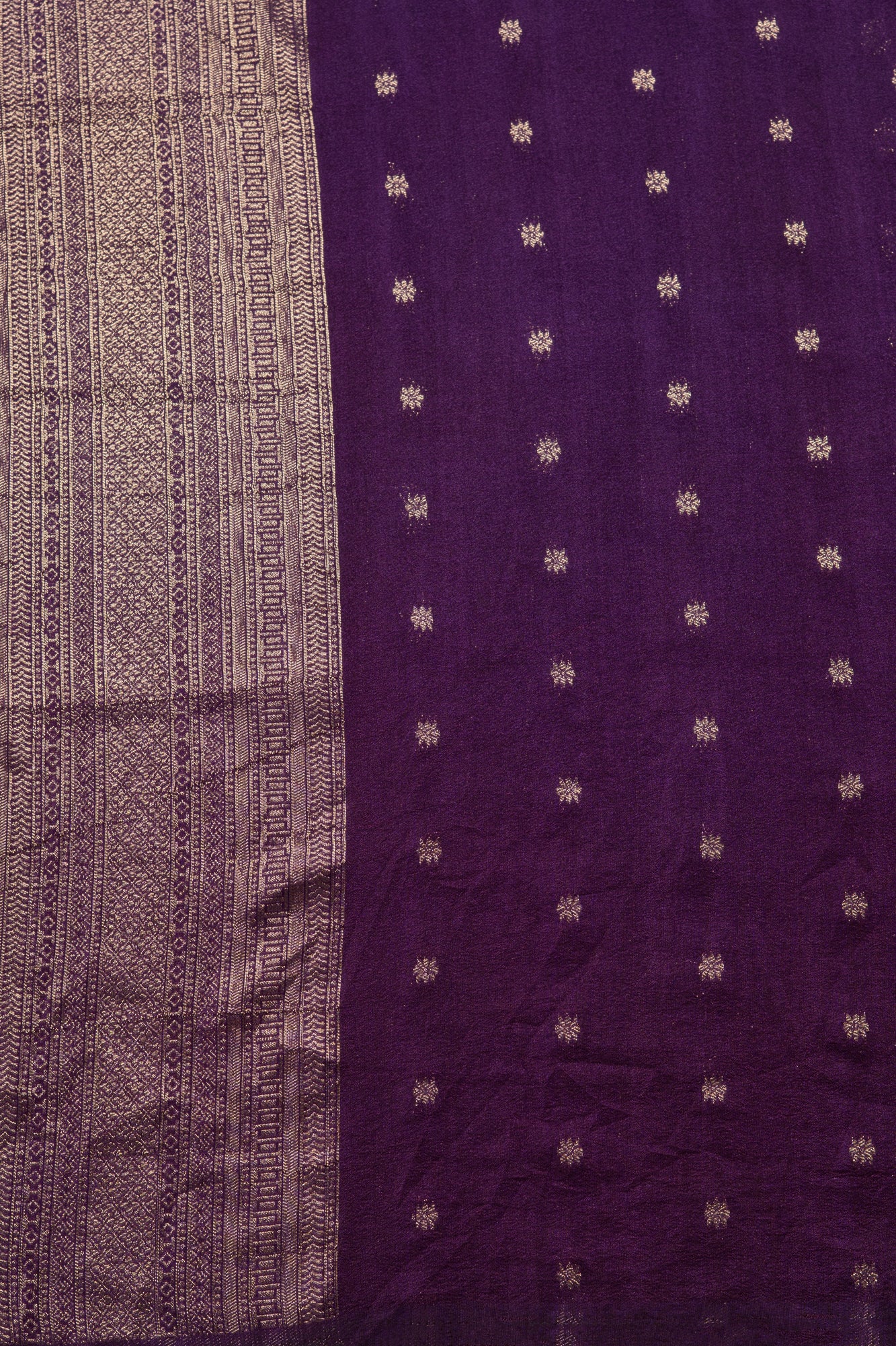 Purple Georgette Saree