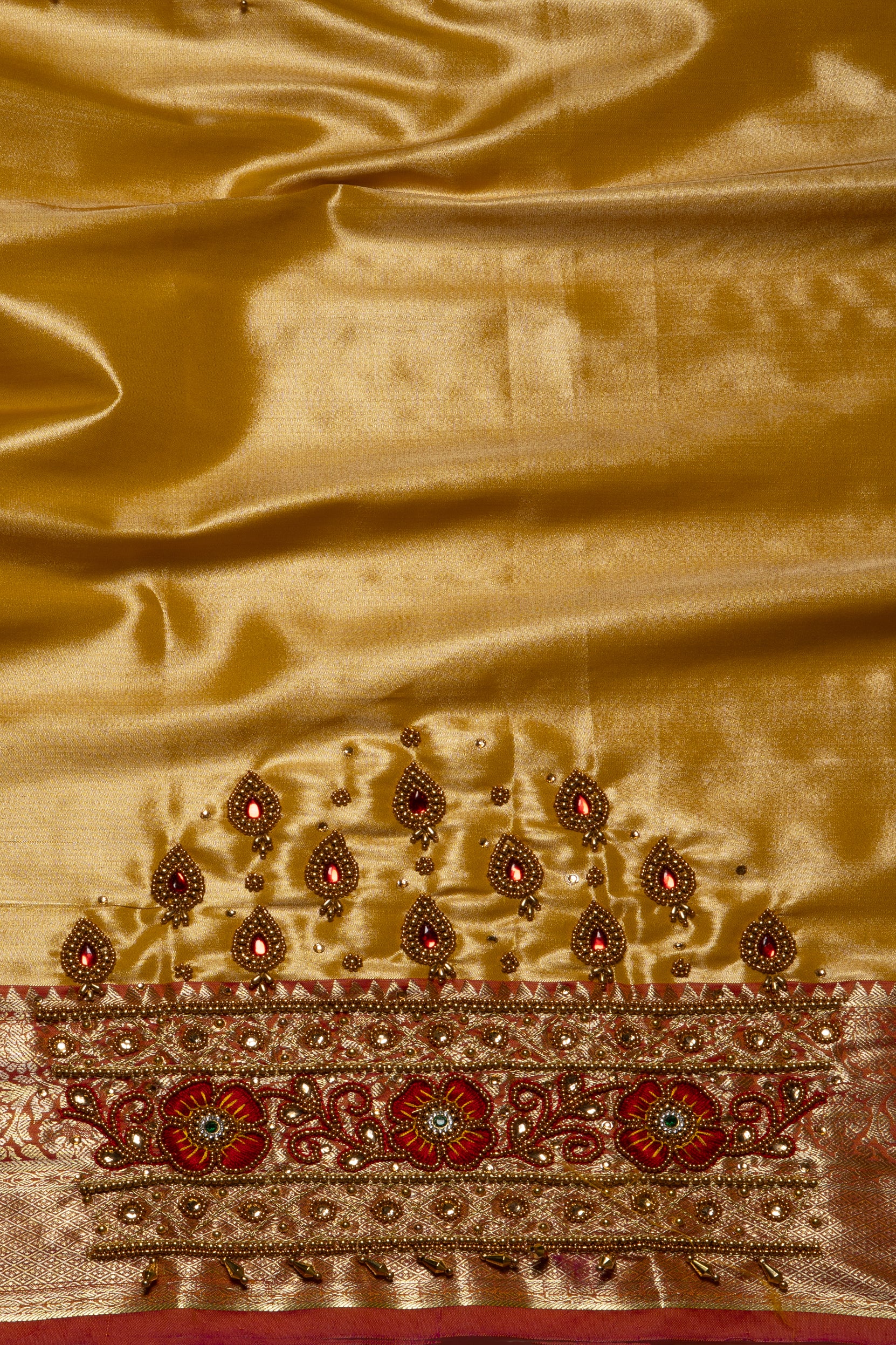 Yellow Tissue Silk Kanjivaram Saree