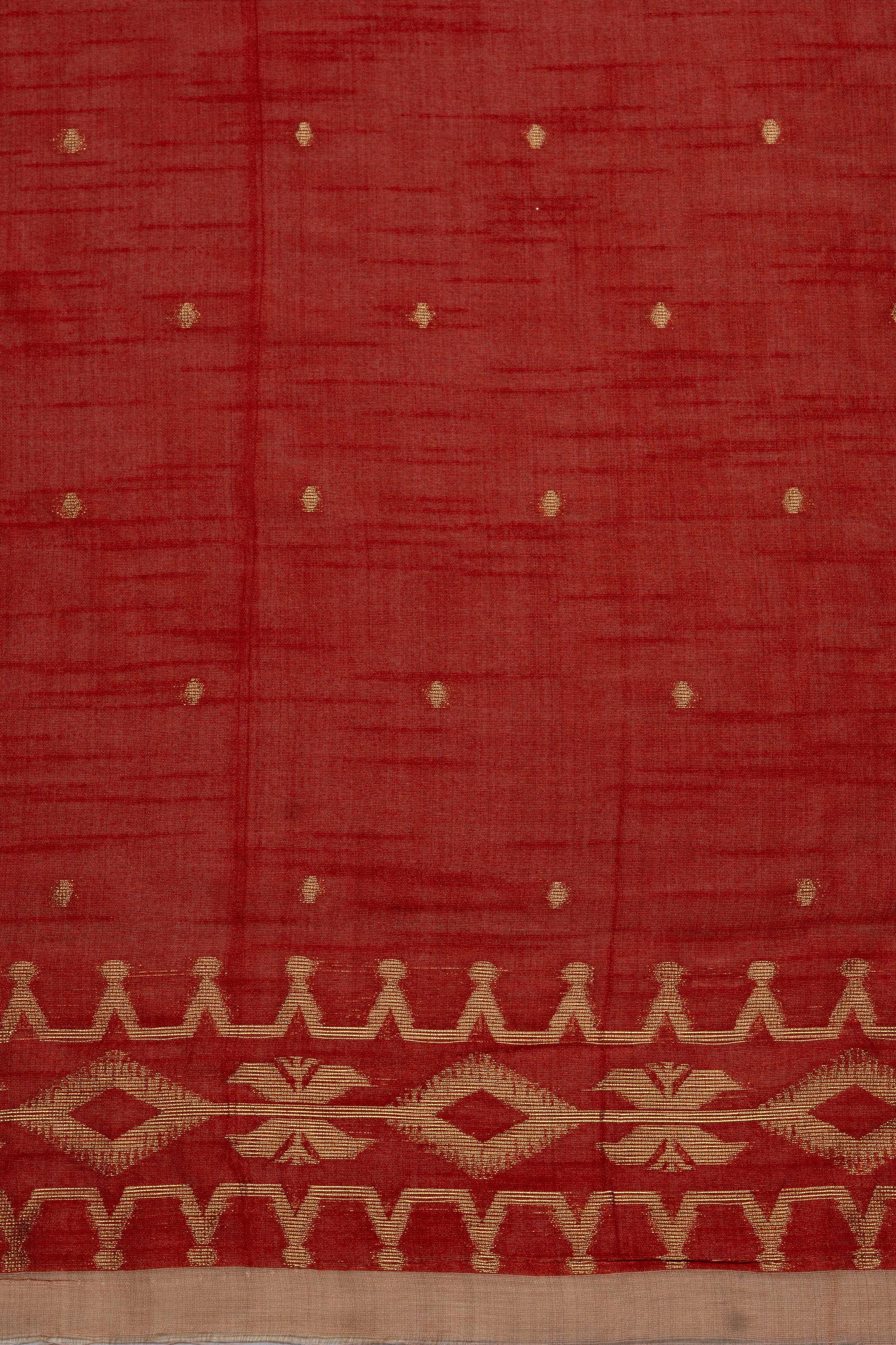 Peach Cotton Saree