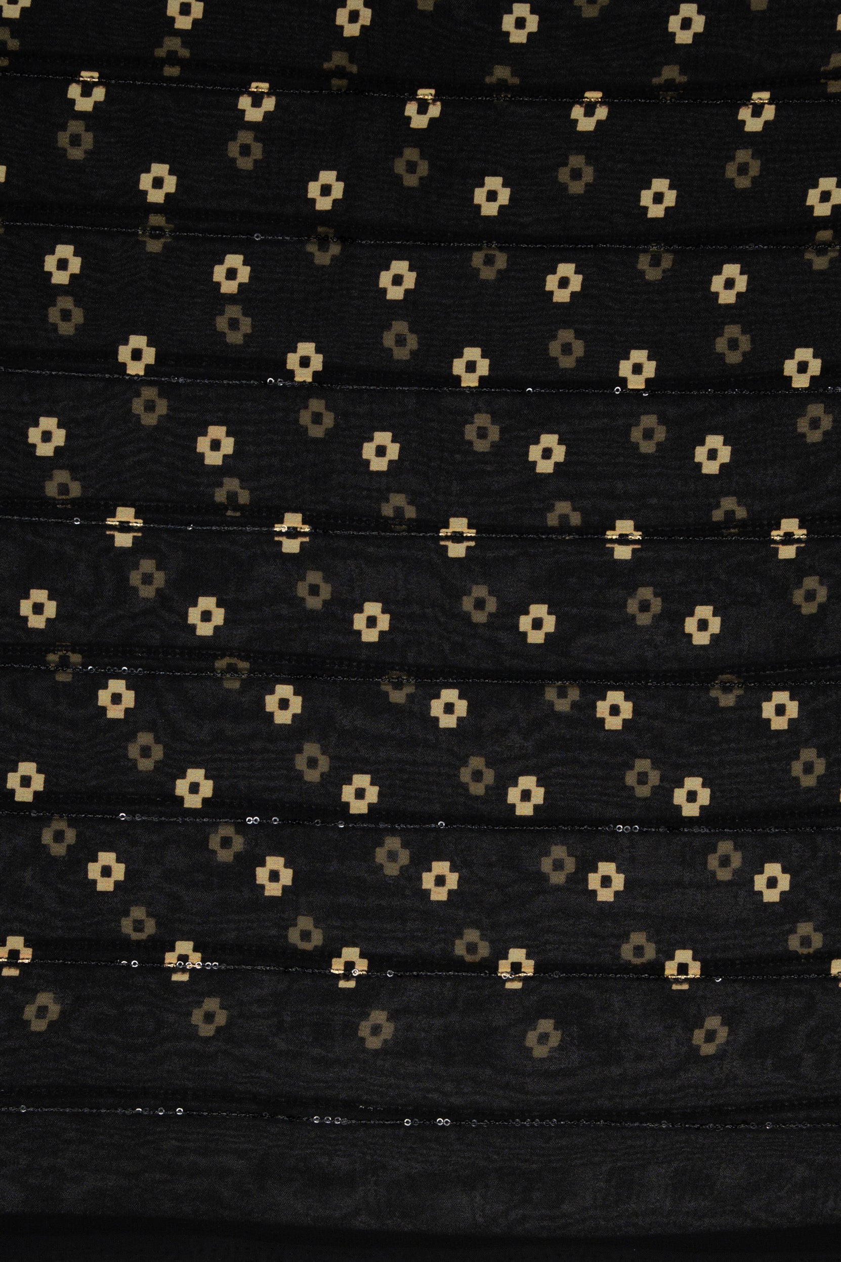 Black Georgette Saree with Sequins Work