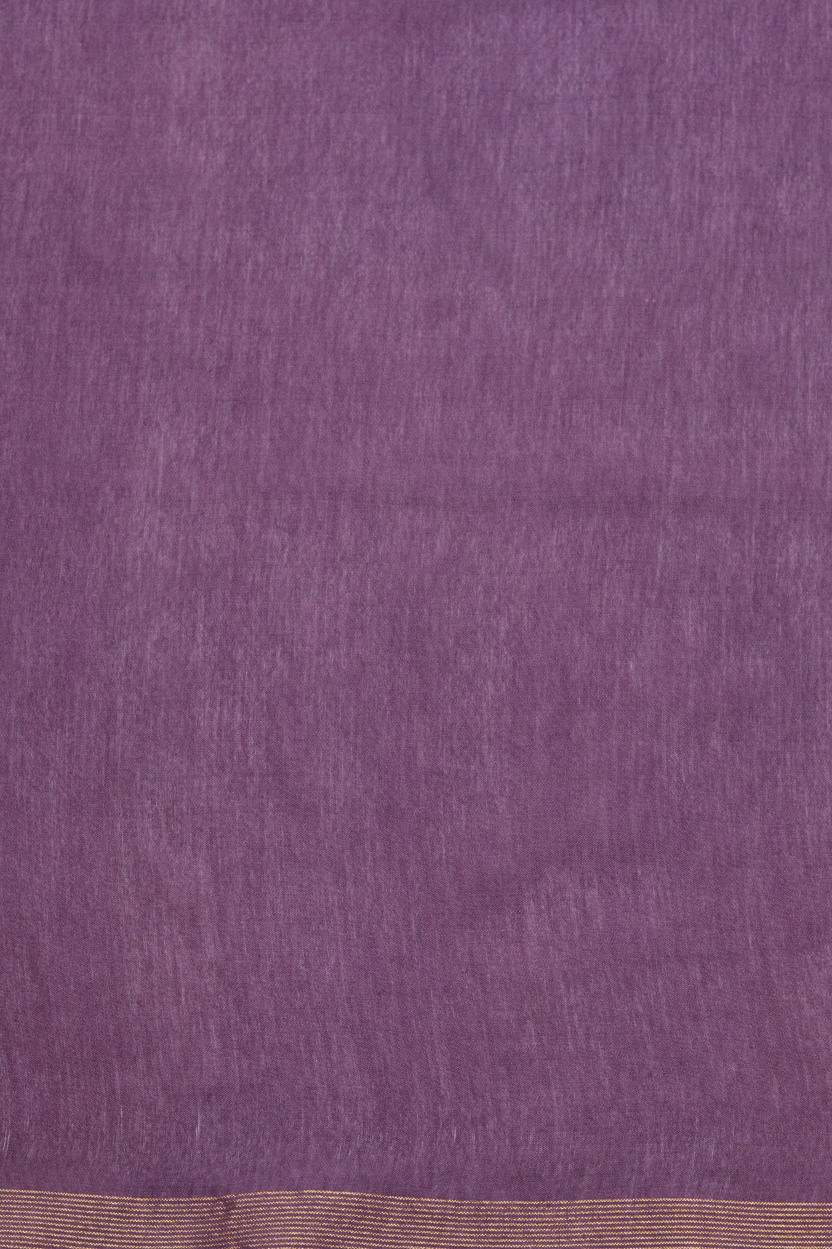 Purple Cotton Saree