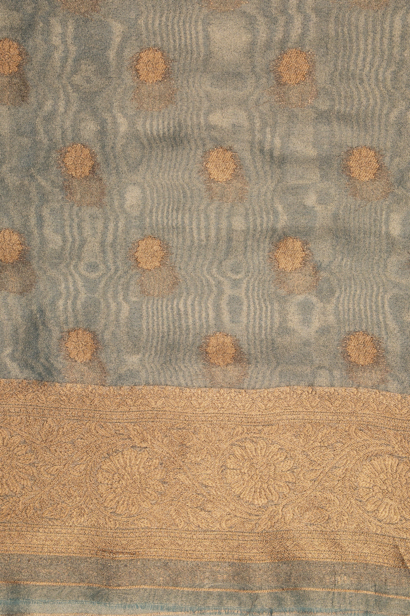 Pastel Blue Tissue Silk Saree