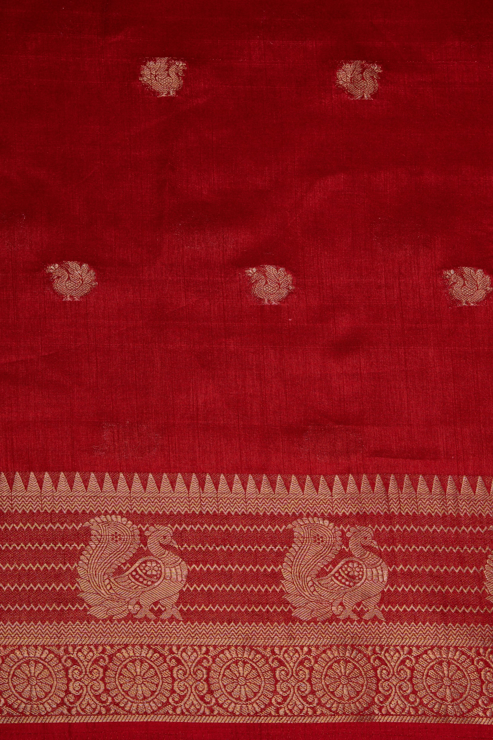 Cream Tussar Silk Saree