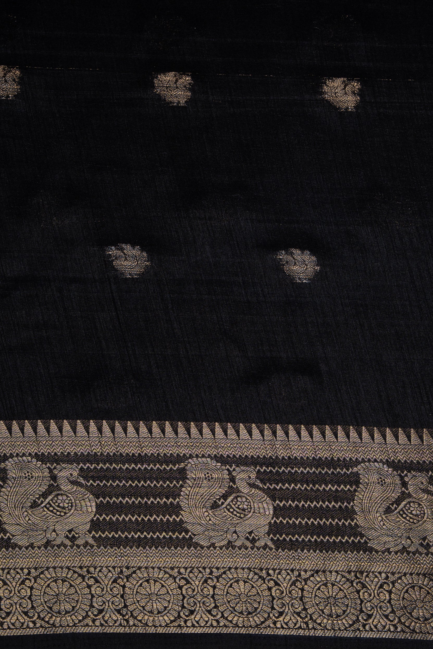 Cream Tussar Silk Saree