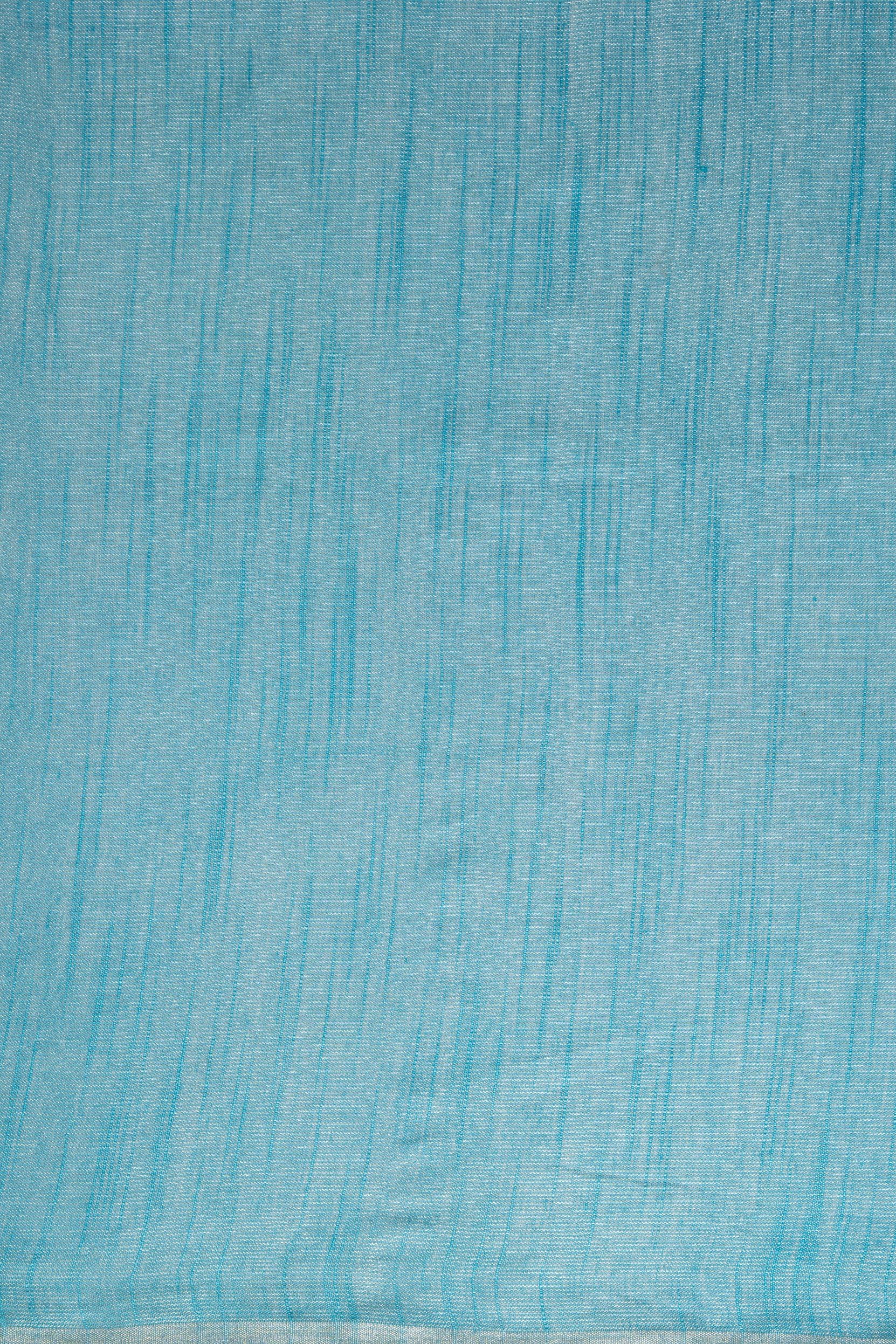 Sky Blue Tissue Silk Saree