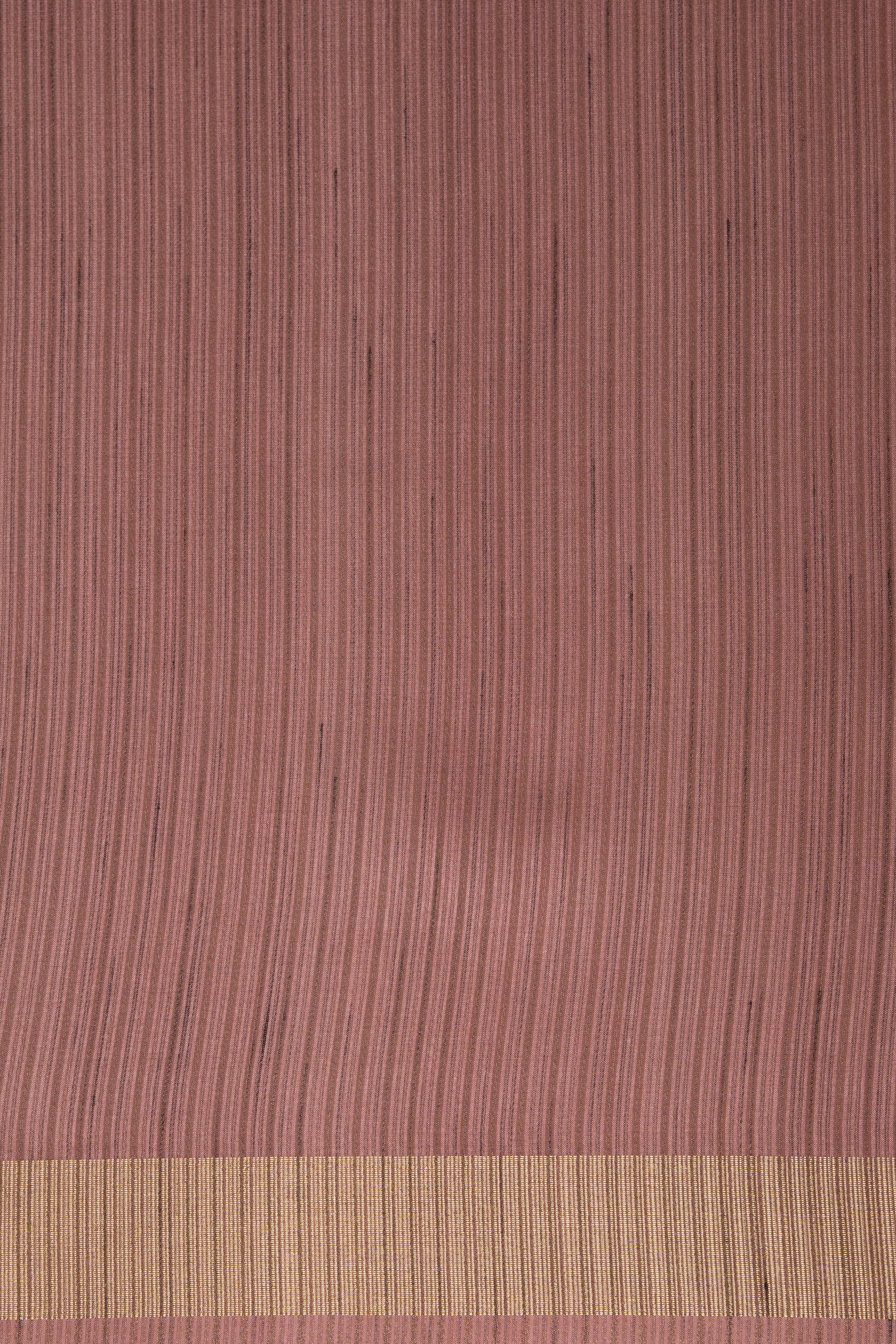 Peach Tussar Silk Saree
