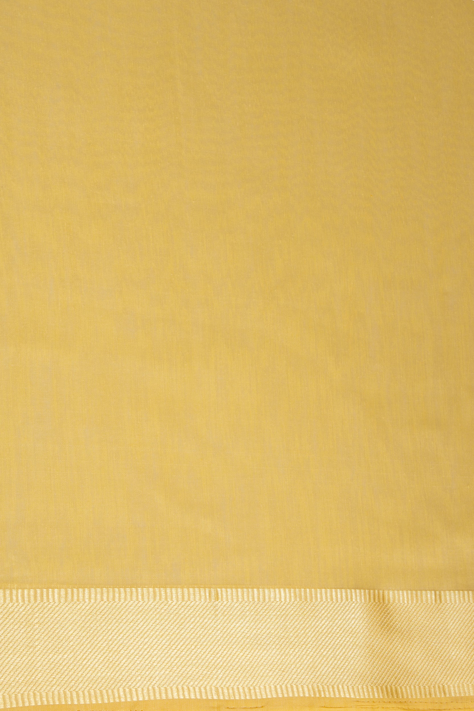 Yellow Cotton Saree with Thread Work