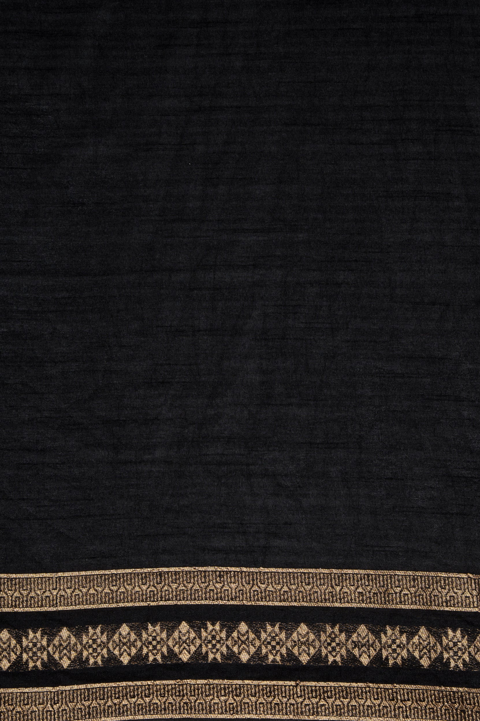 Black Tussar Silk Saree