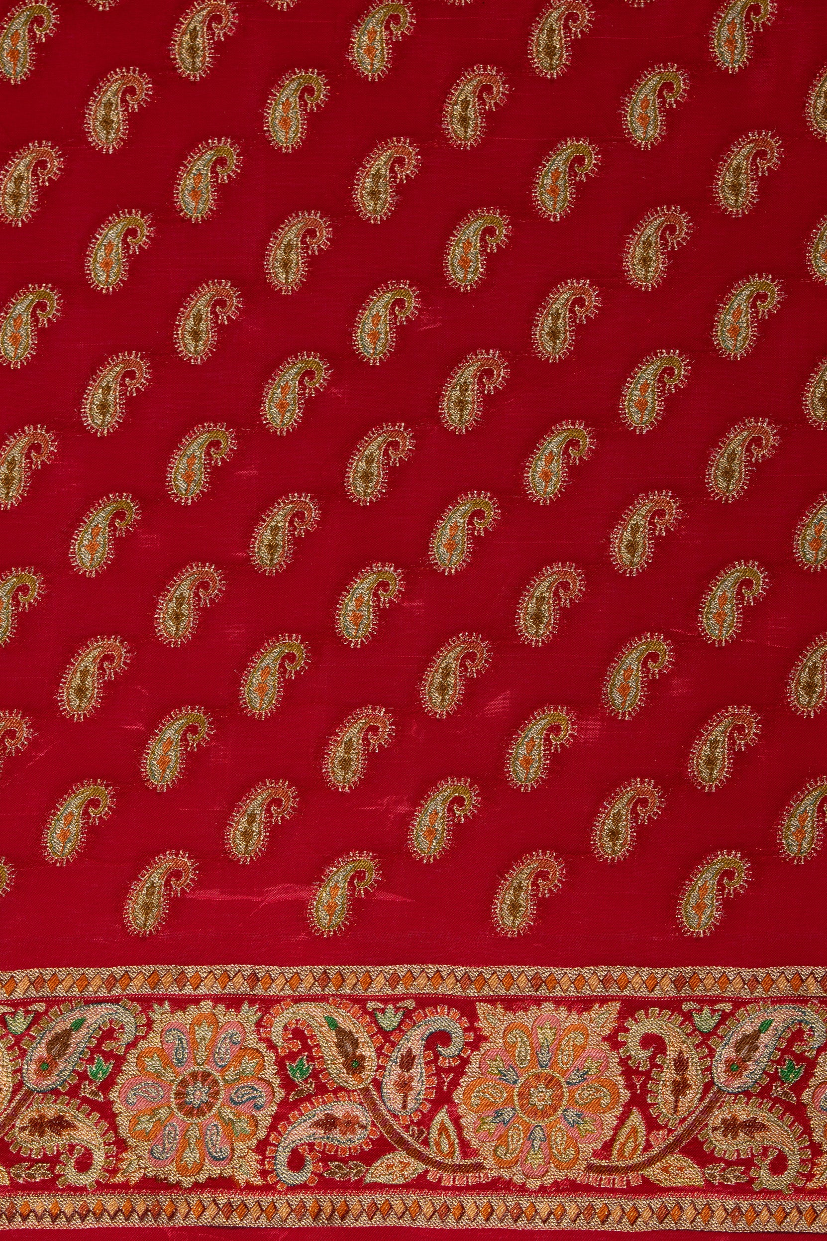 Dark Pink Katan Silk Saree