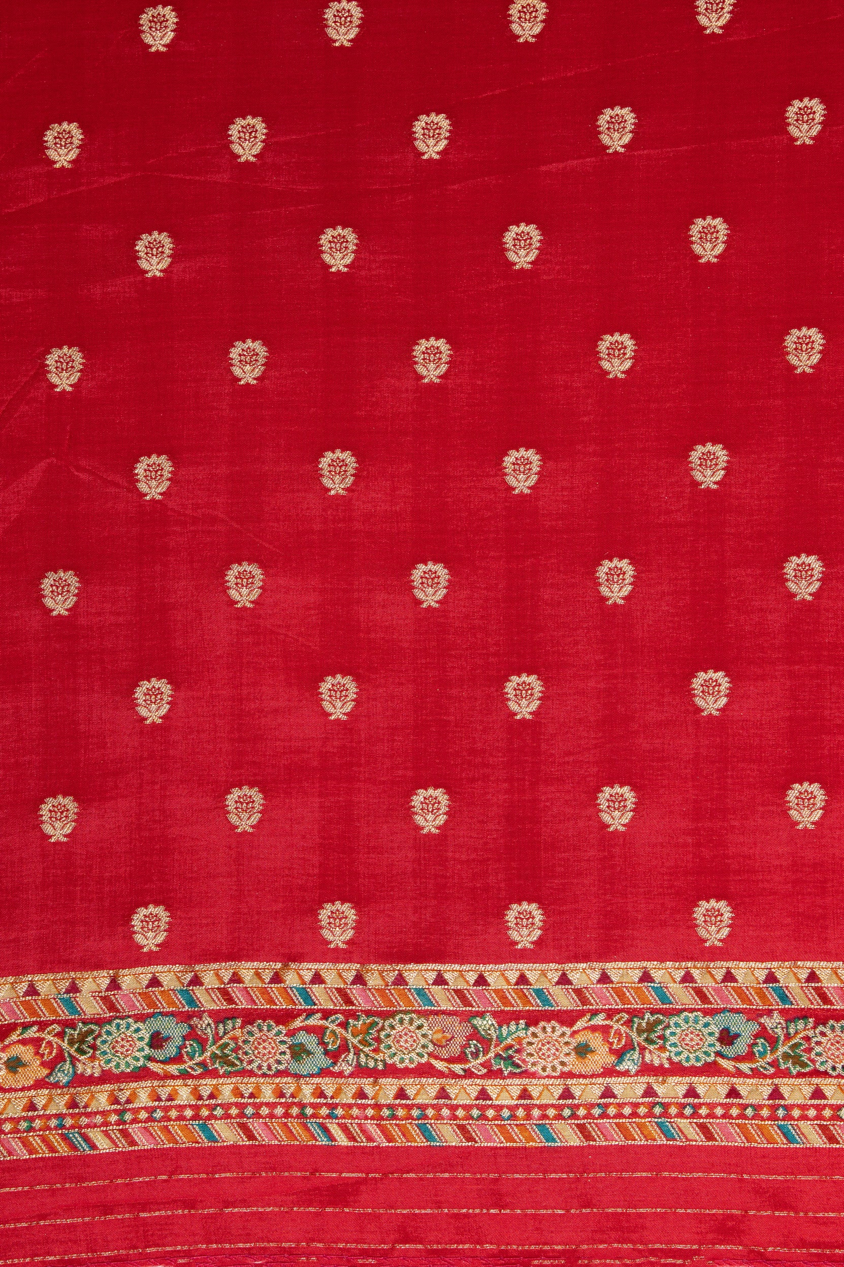Mustard Yellow Katan Silk Saree