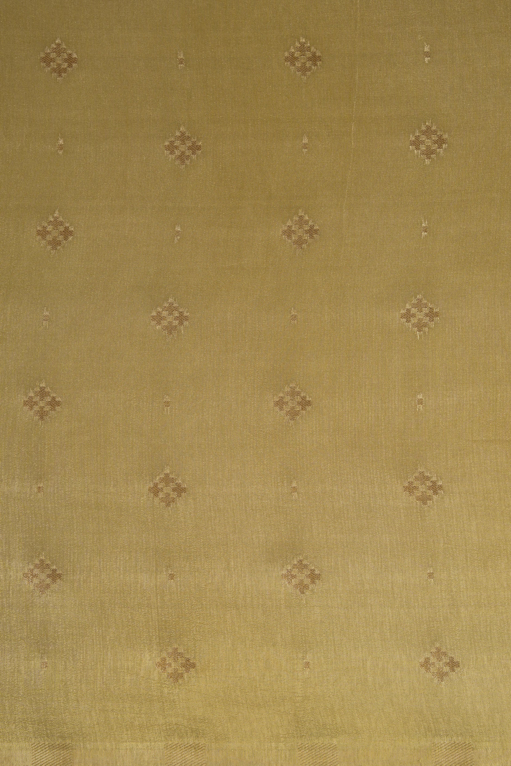Olive Green Crepe Silk Saree