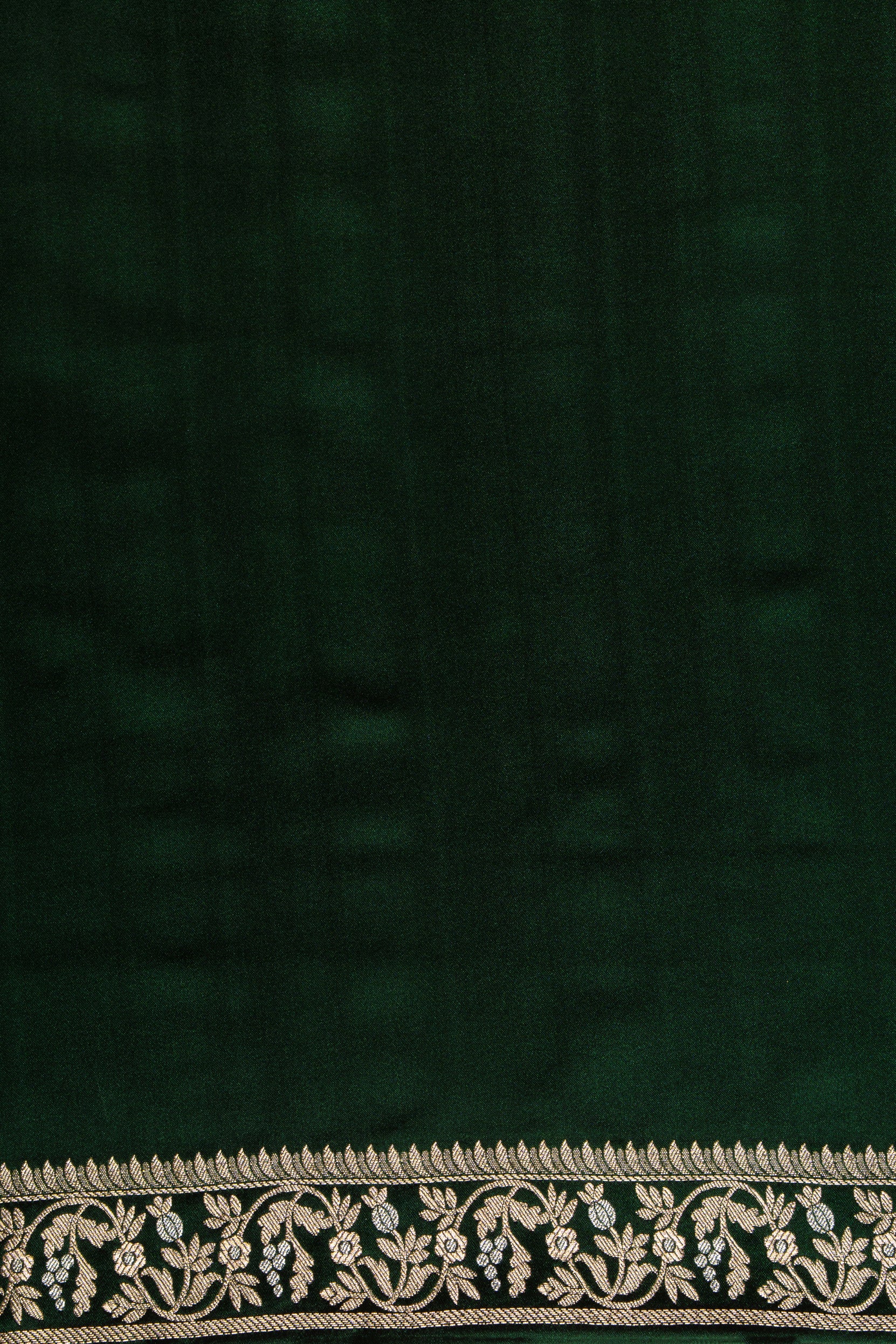 Green Katan Silk Banarasi Saree