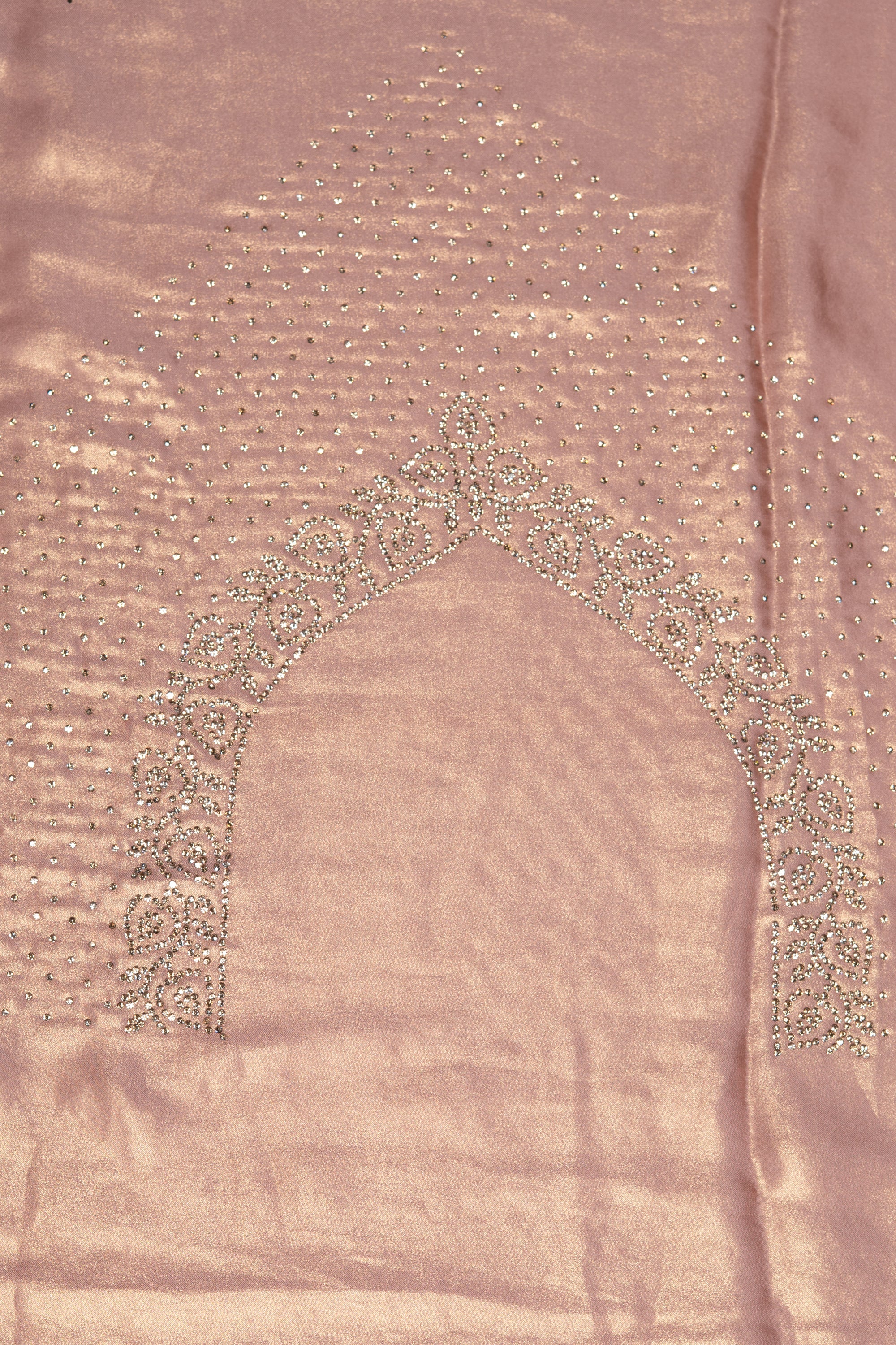Pink Georgette Saree With Stone Work