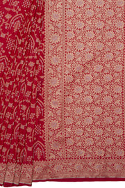 Rani Pink Katan Silk Banarasi Saree