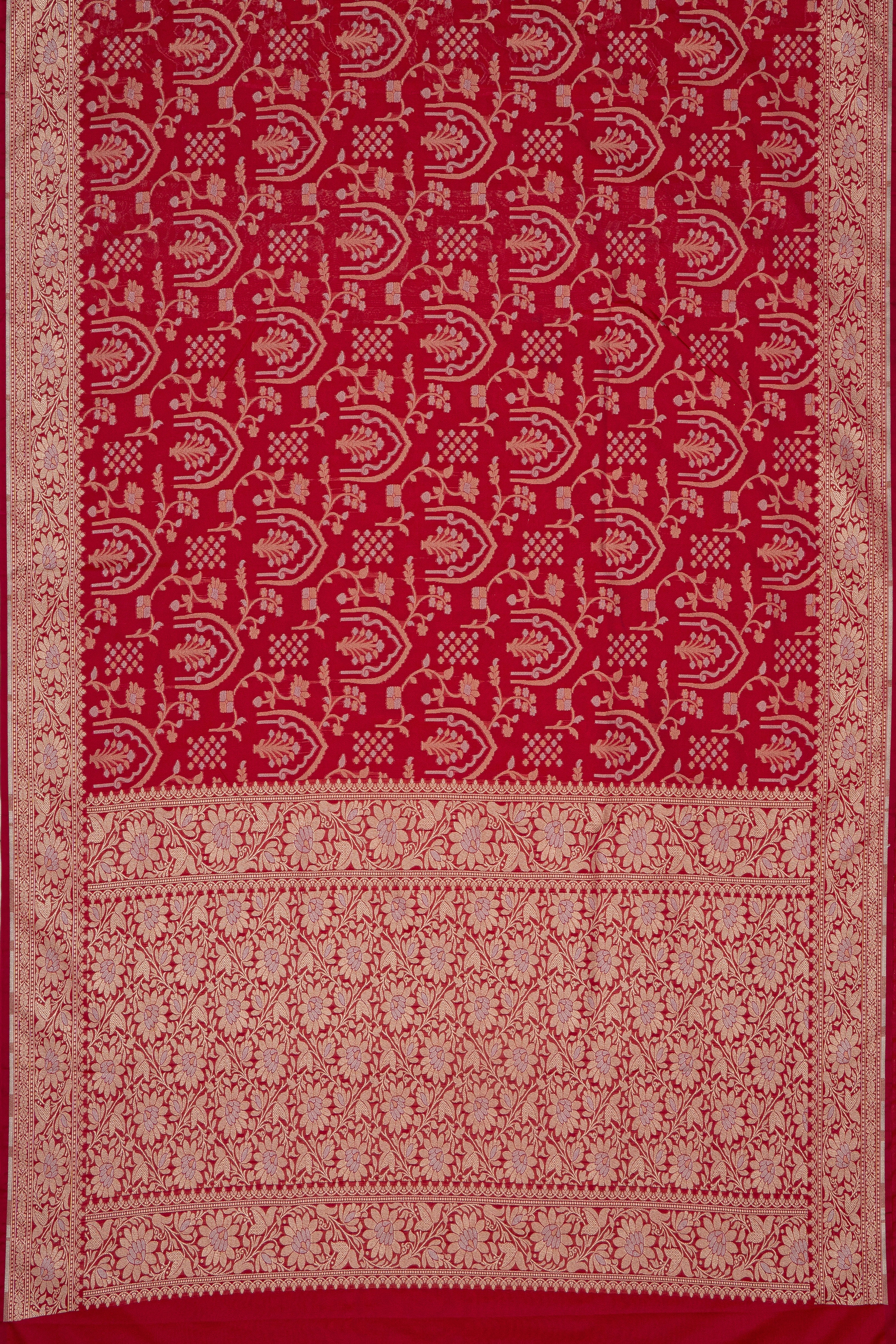 Rani Pink Katan Silk Banarasi Saree