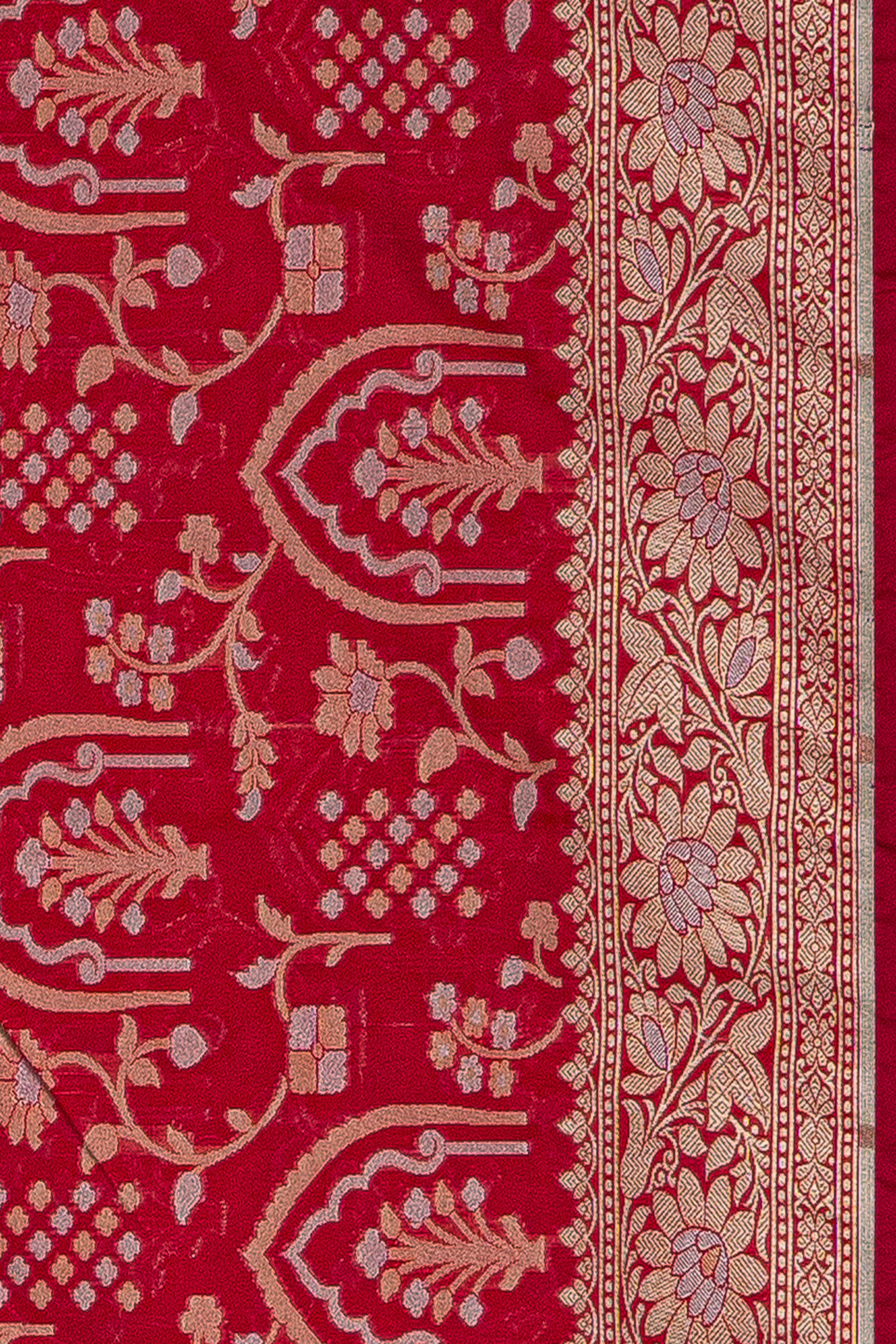 Rani Pink Katan Silk Banarasi Saree