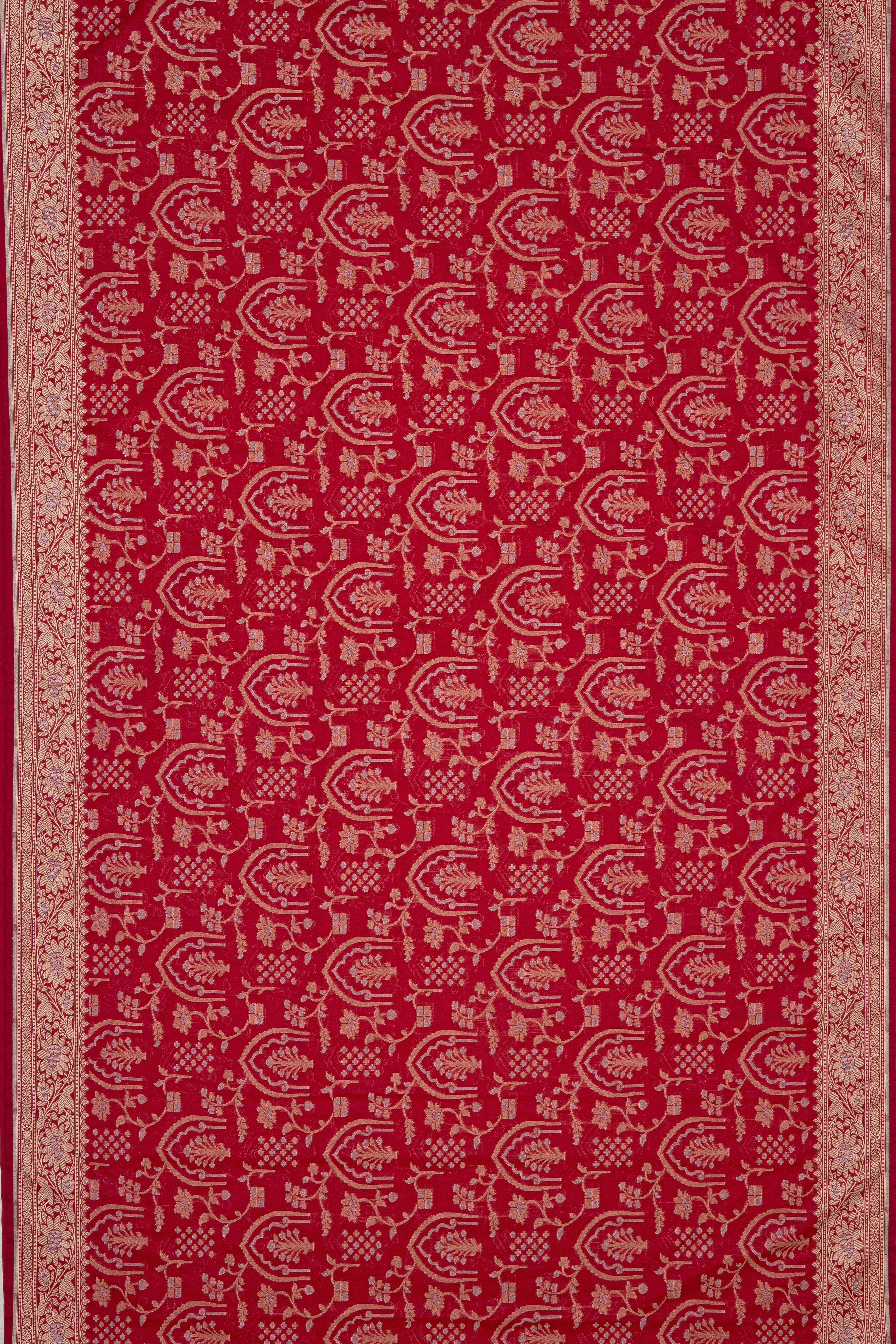 Rani Pink Katan Silk Banarasi Saree