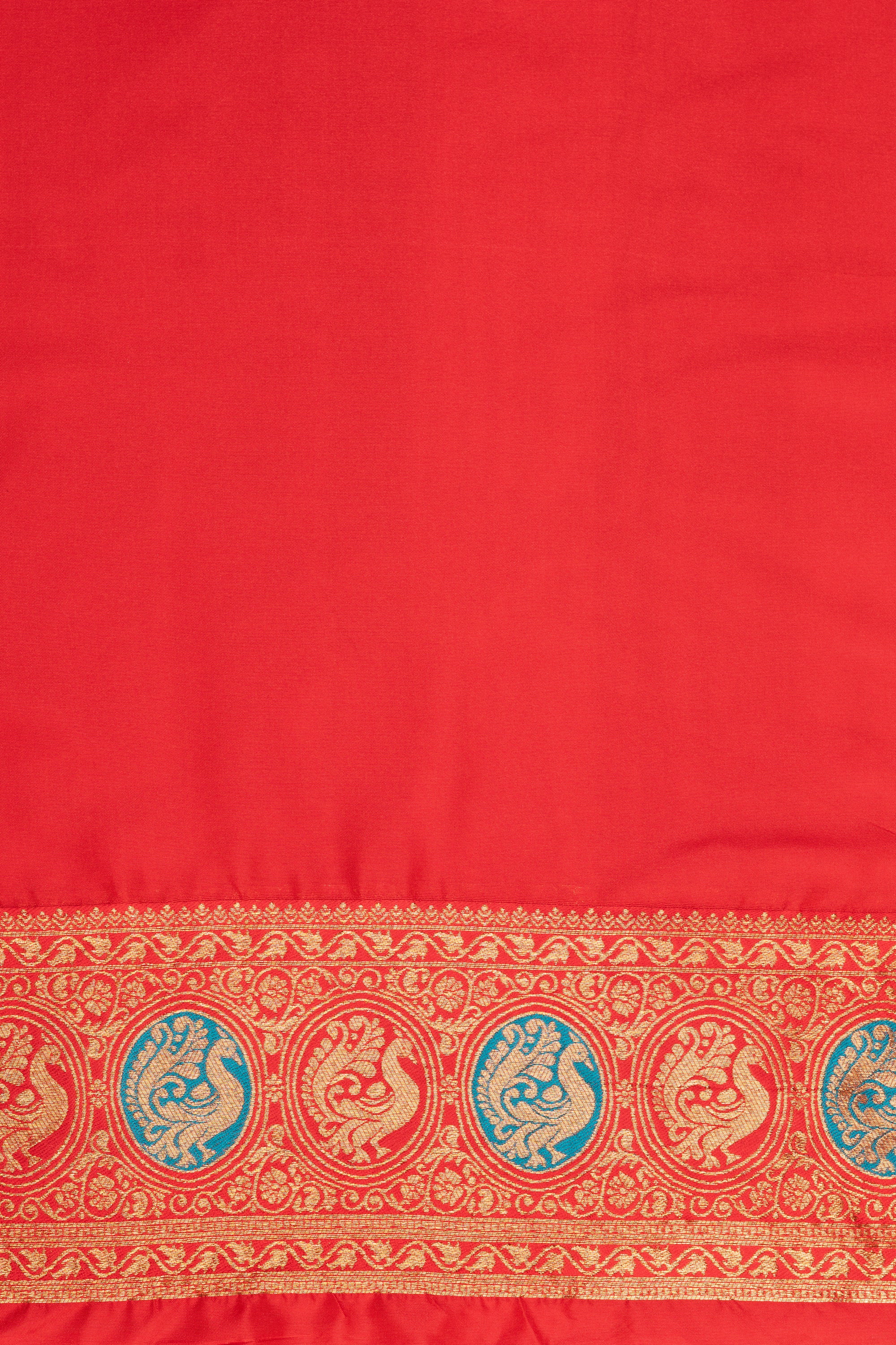 Sea Green Katan Silk Paithani Saree