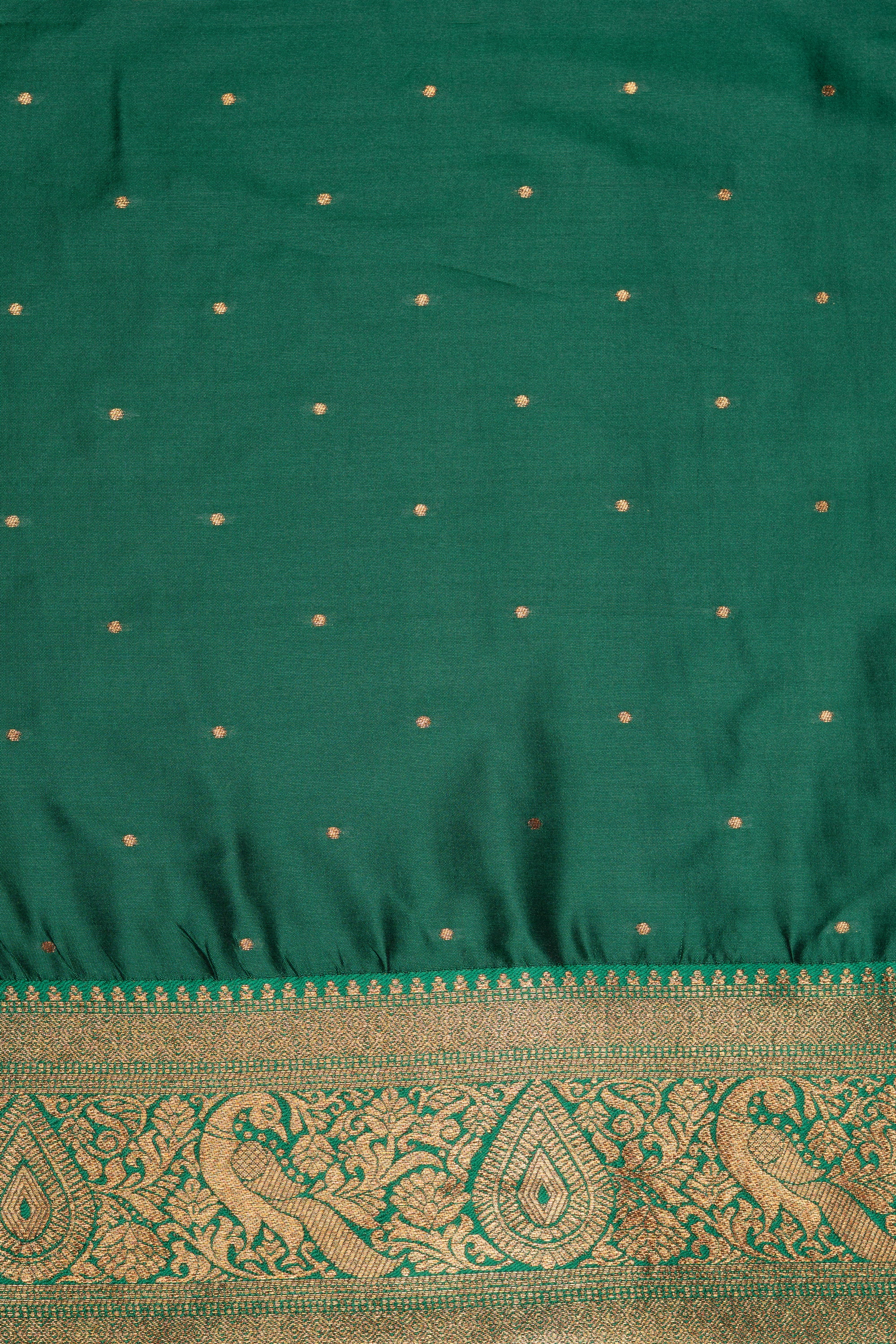 Orange Katan Silk Paithani Saree