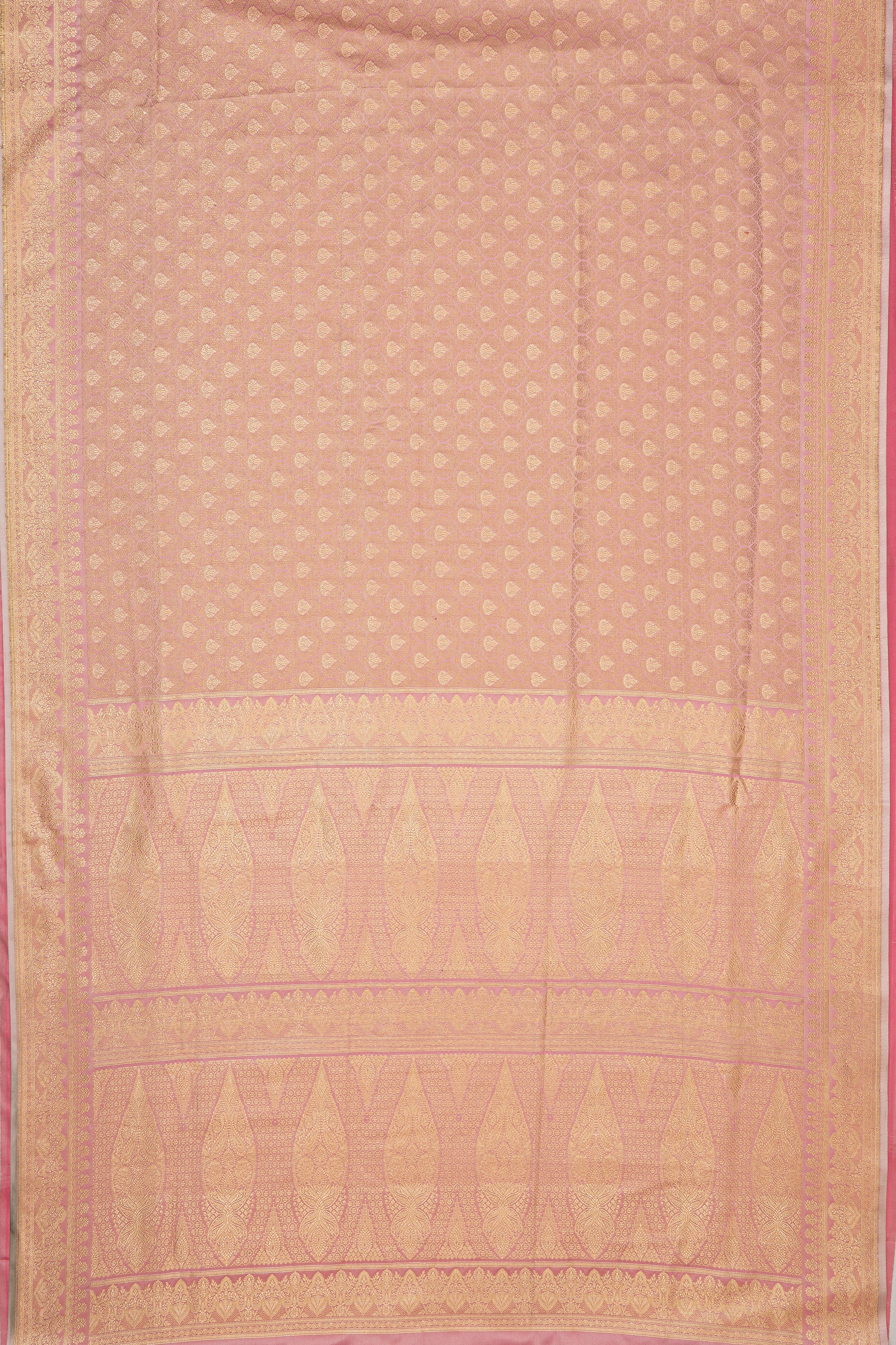 Pastel Pink Katan Silk Banarasi Brocade Saree
