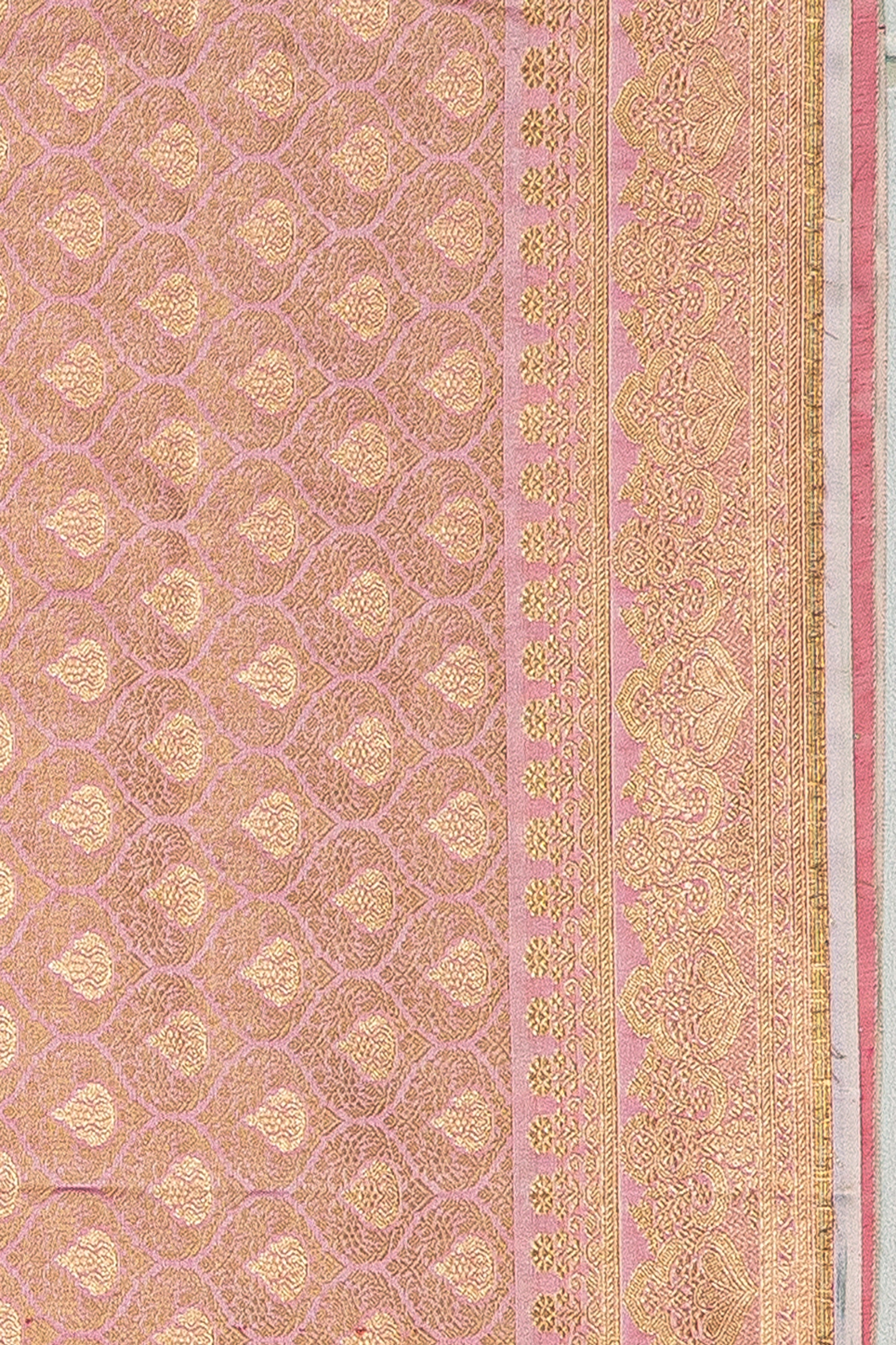 Pastel Pink Katan Silk Banarasi Brocade Saree