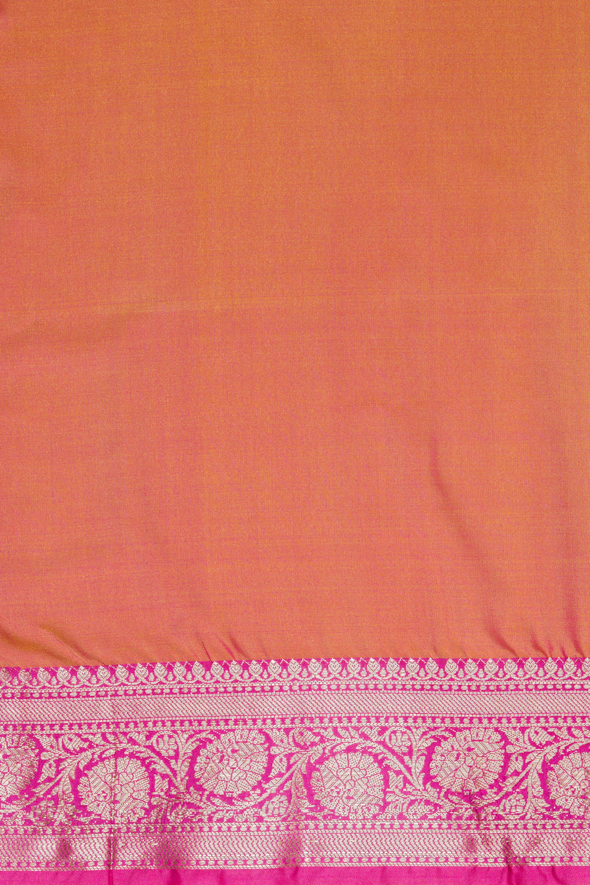 Orange Katan Silk Patola Saree
