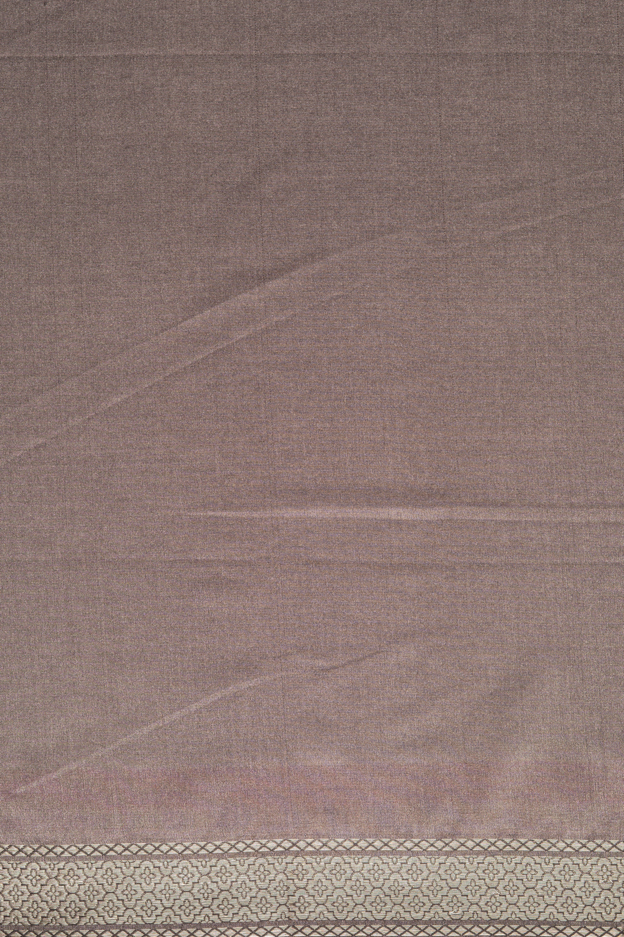 Grey Katan Silk Tanchoi Saree