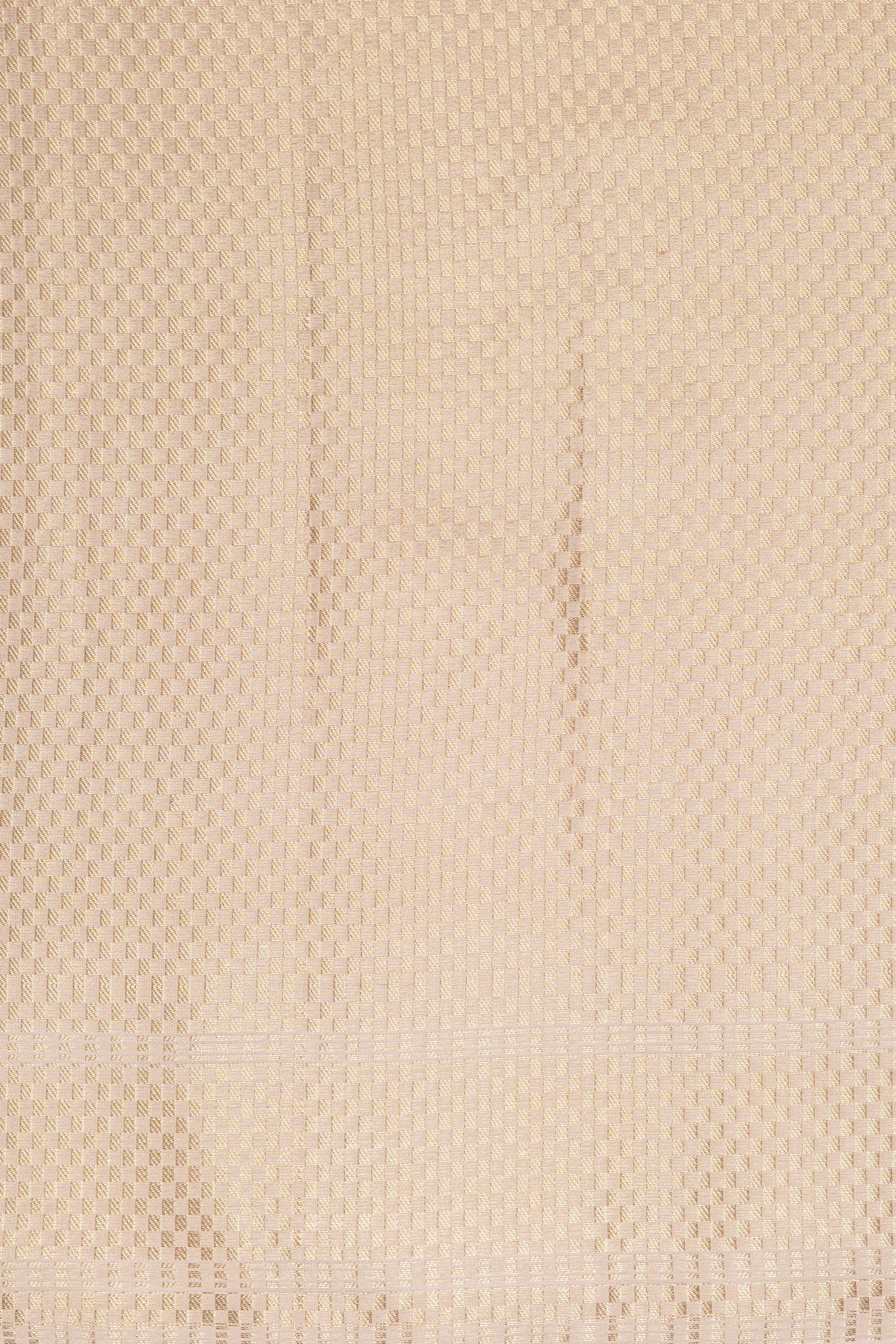 White Katan Silk Banarasi Saree