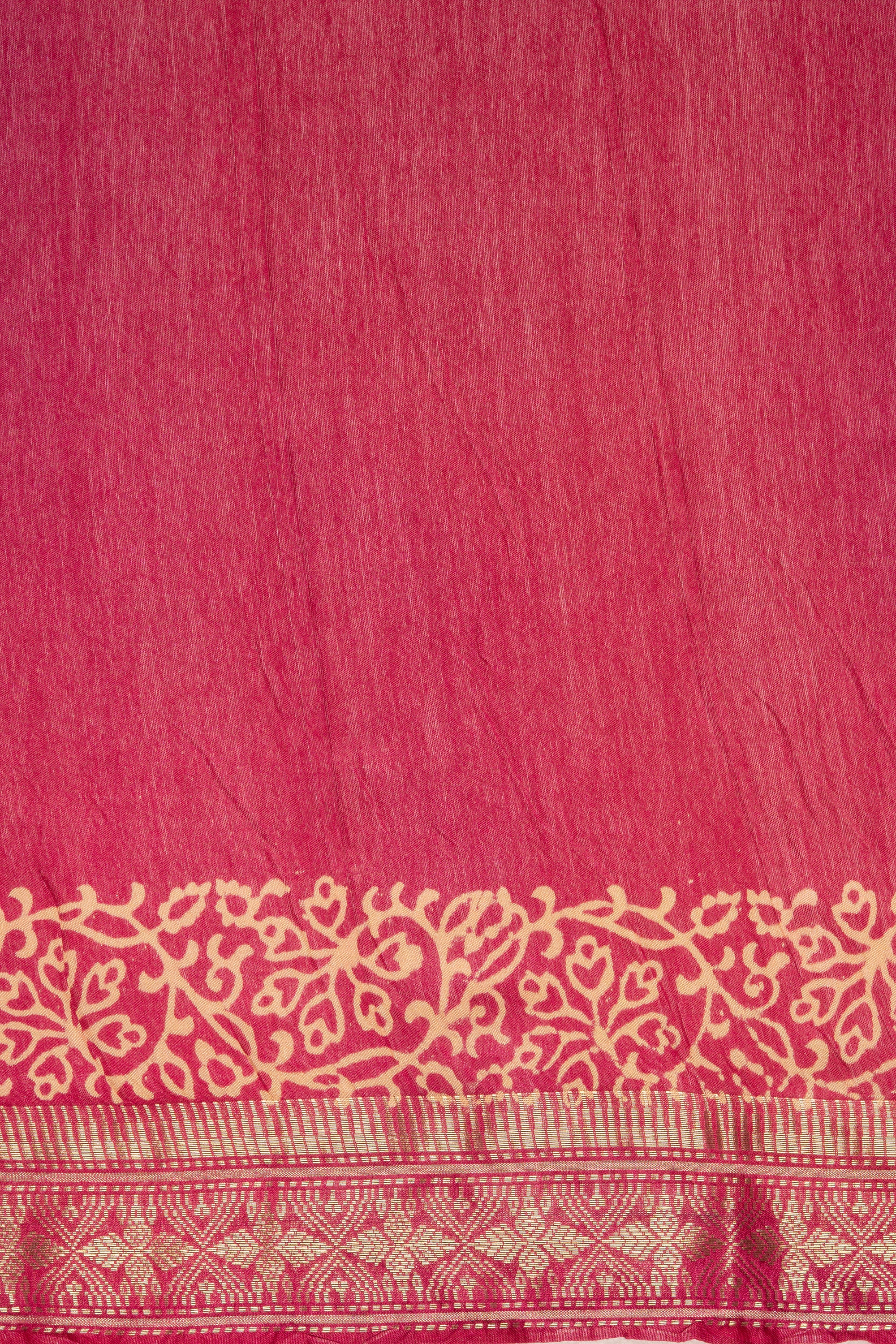 Maroon Dupion Silk Saree