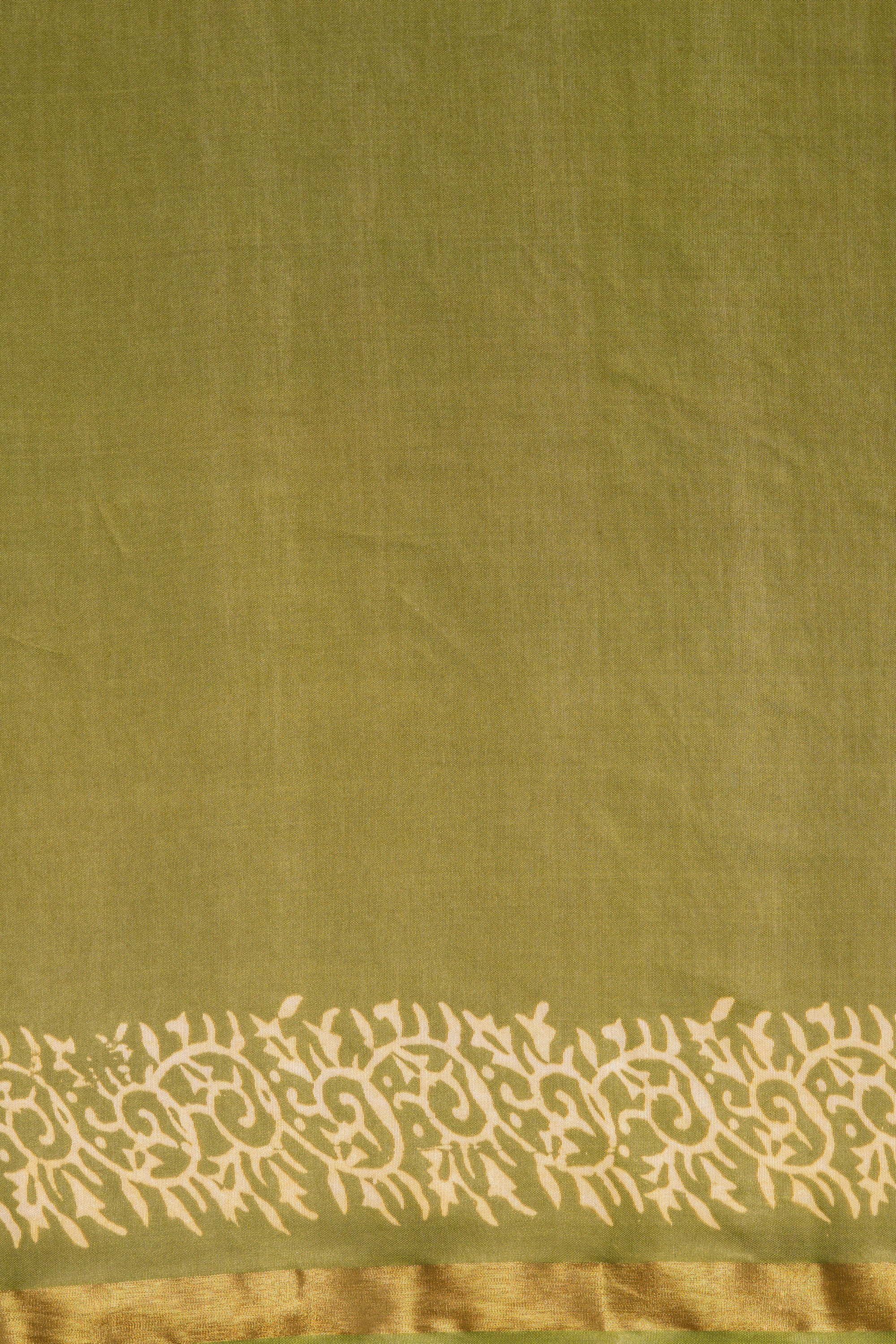 Green Dupion Silk Saree