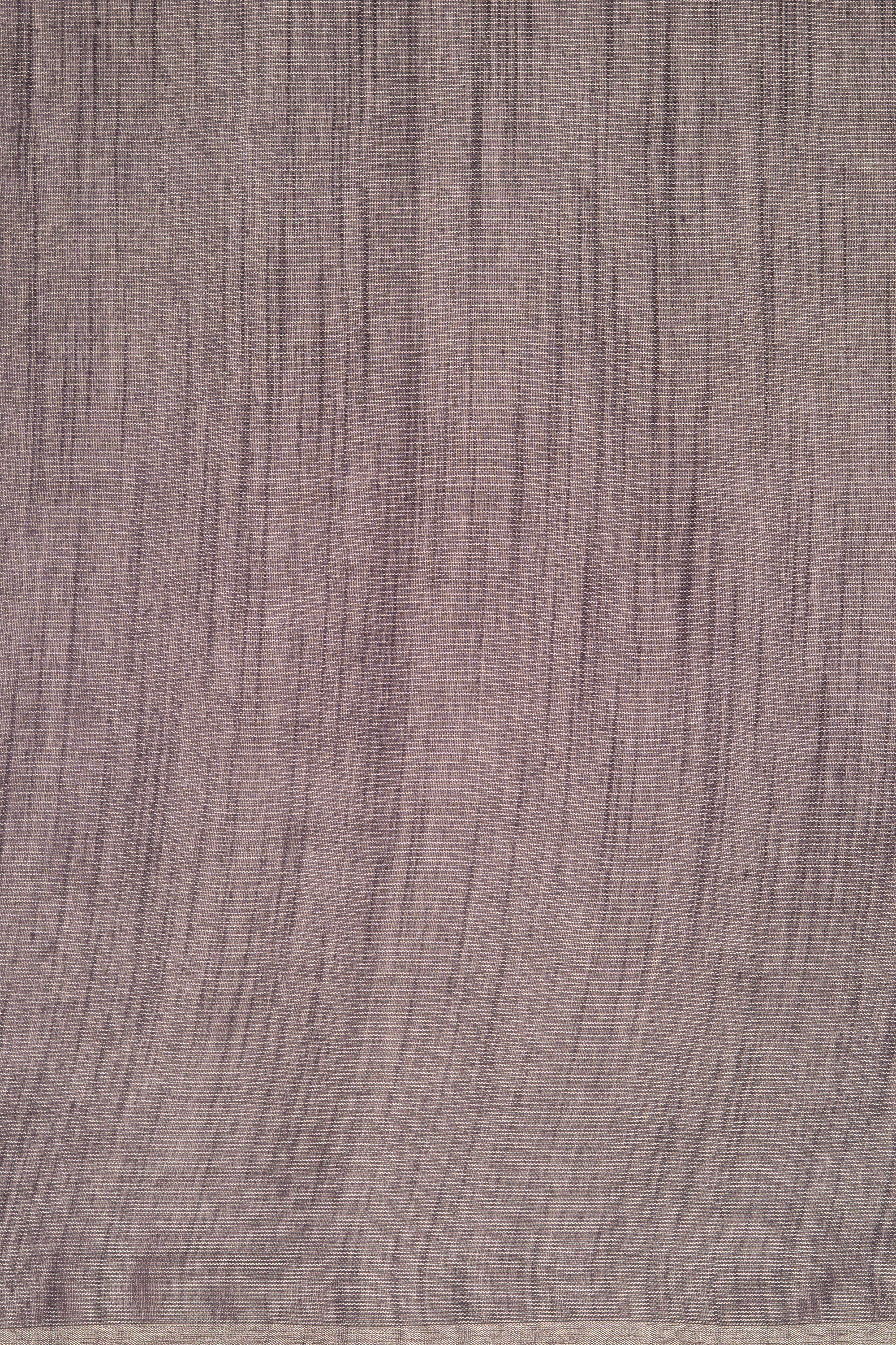 Grey Tussar Silk Saree