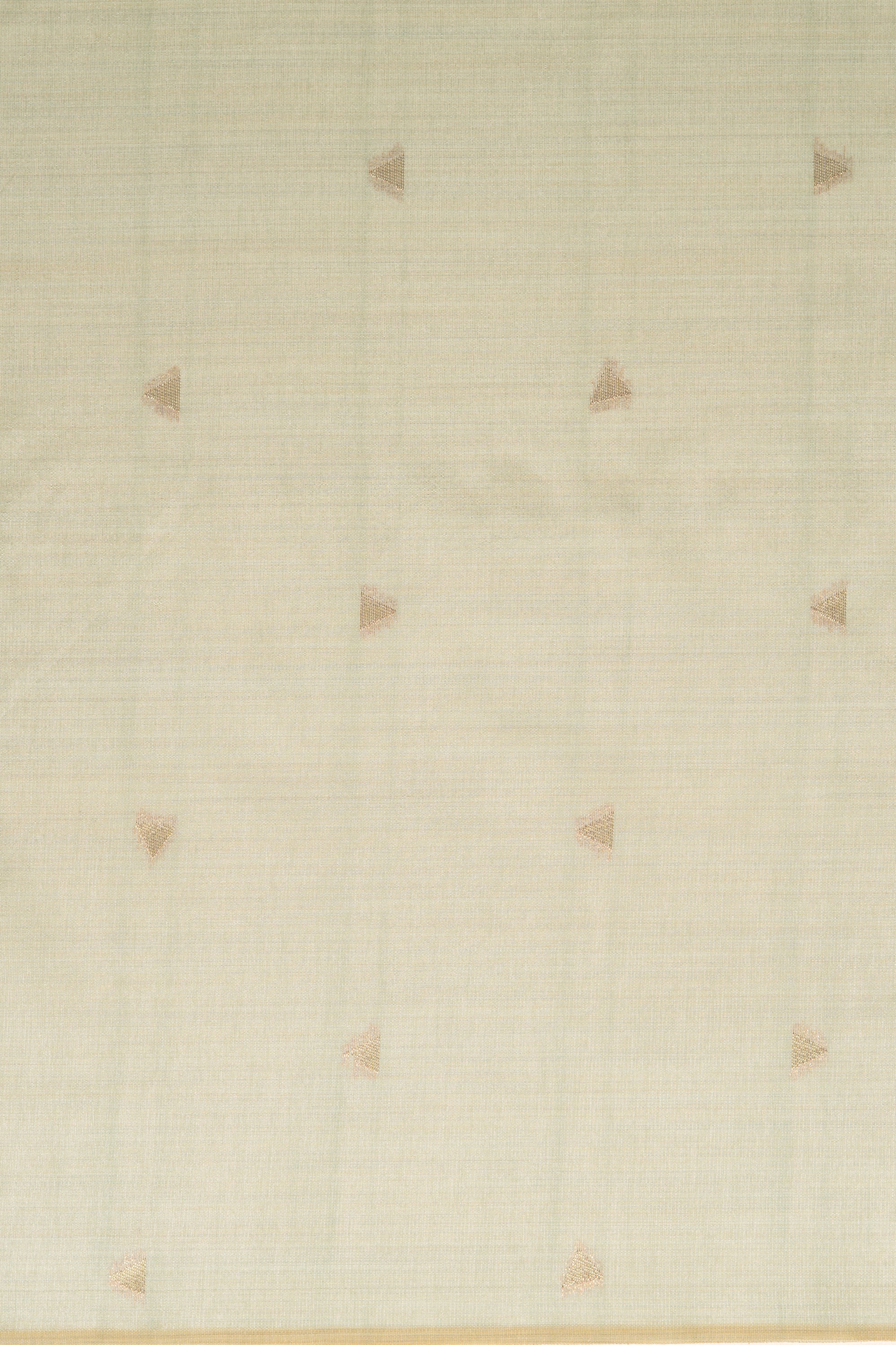 Earthy Beige Cotton Saree with Geometric pattern