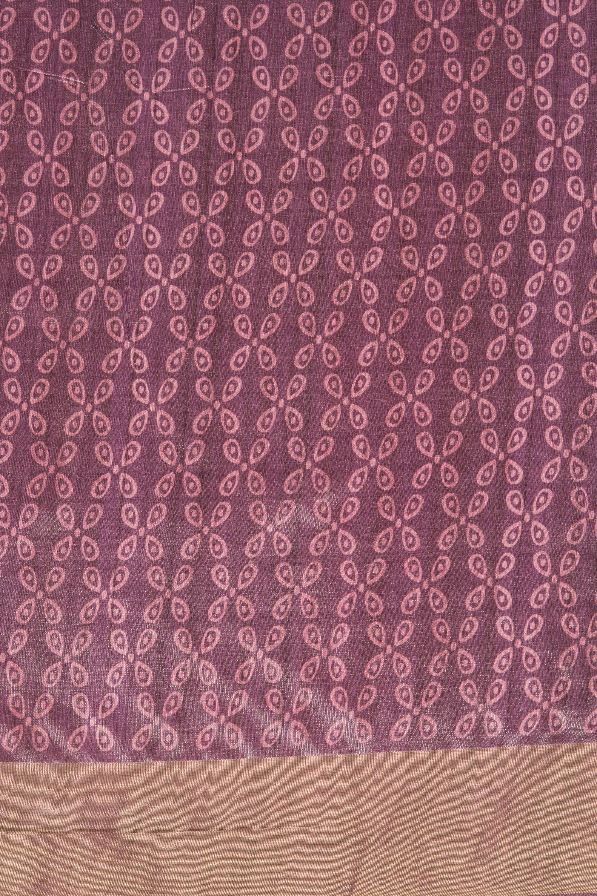Ombré Purple Dupion Silk Saree
