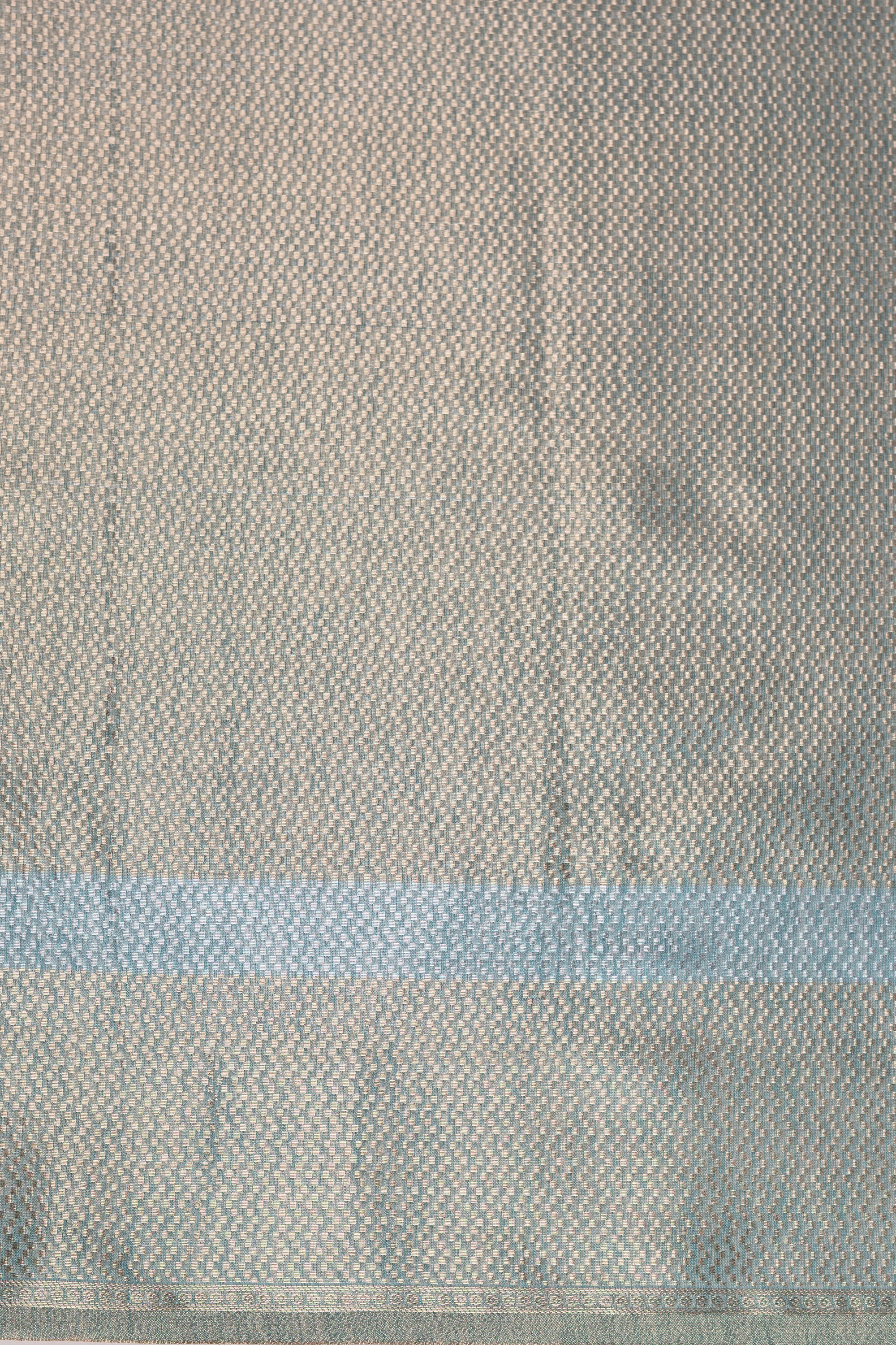 Pastel Blue Tussar Silk Saree