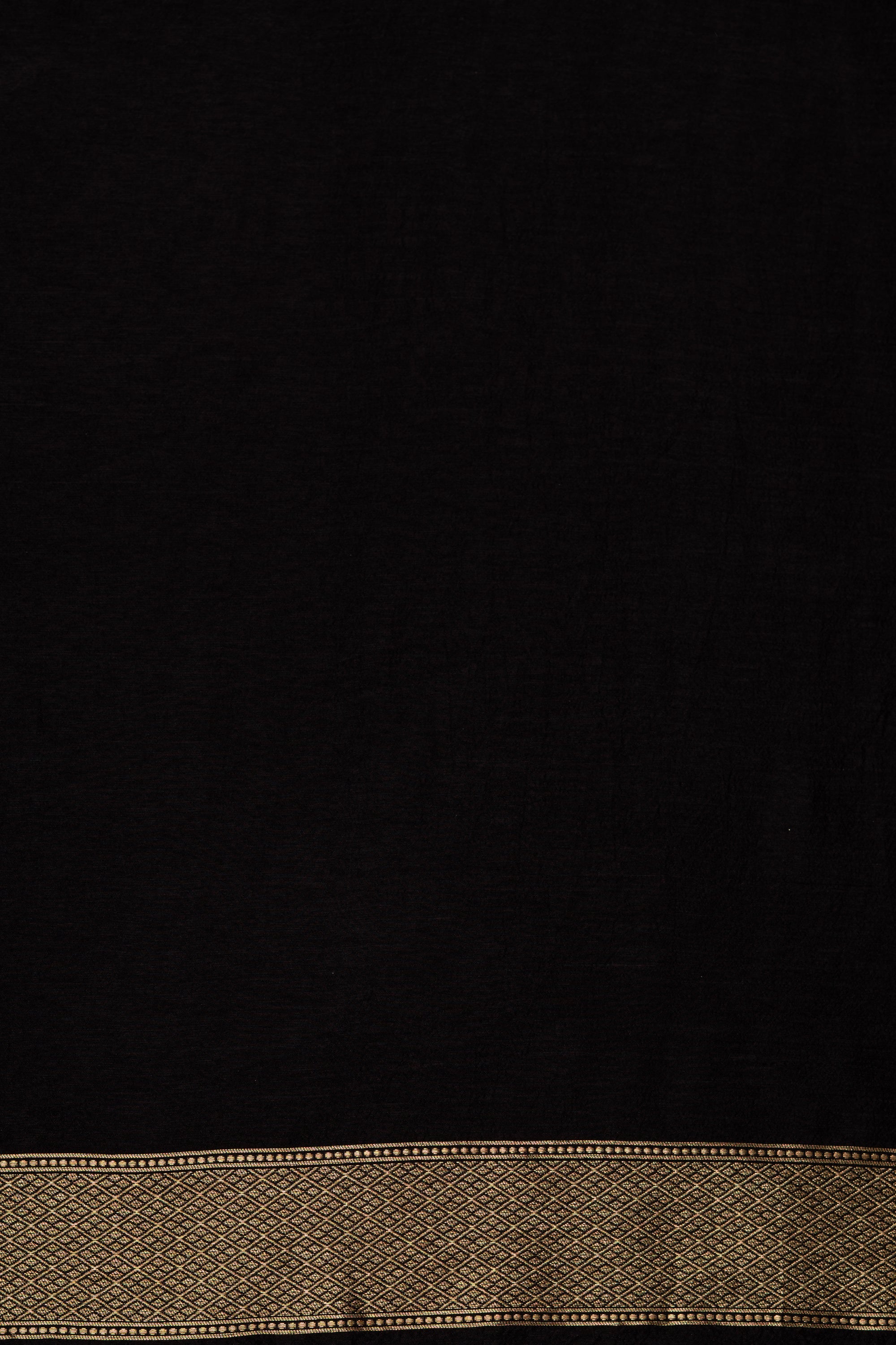 Black Dola Silk Saree