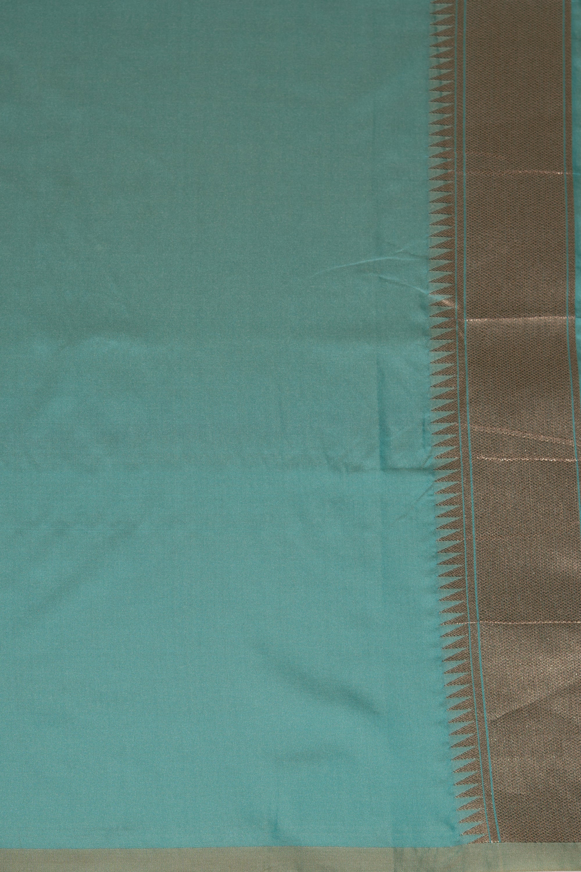 Sea Green Katan Silk Brocade Saree