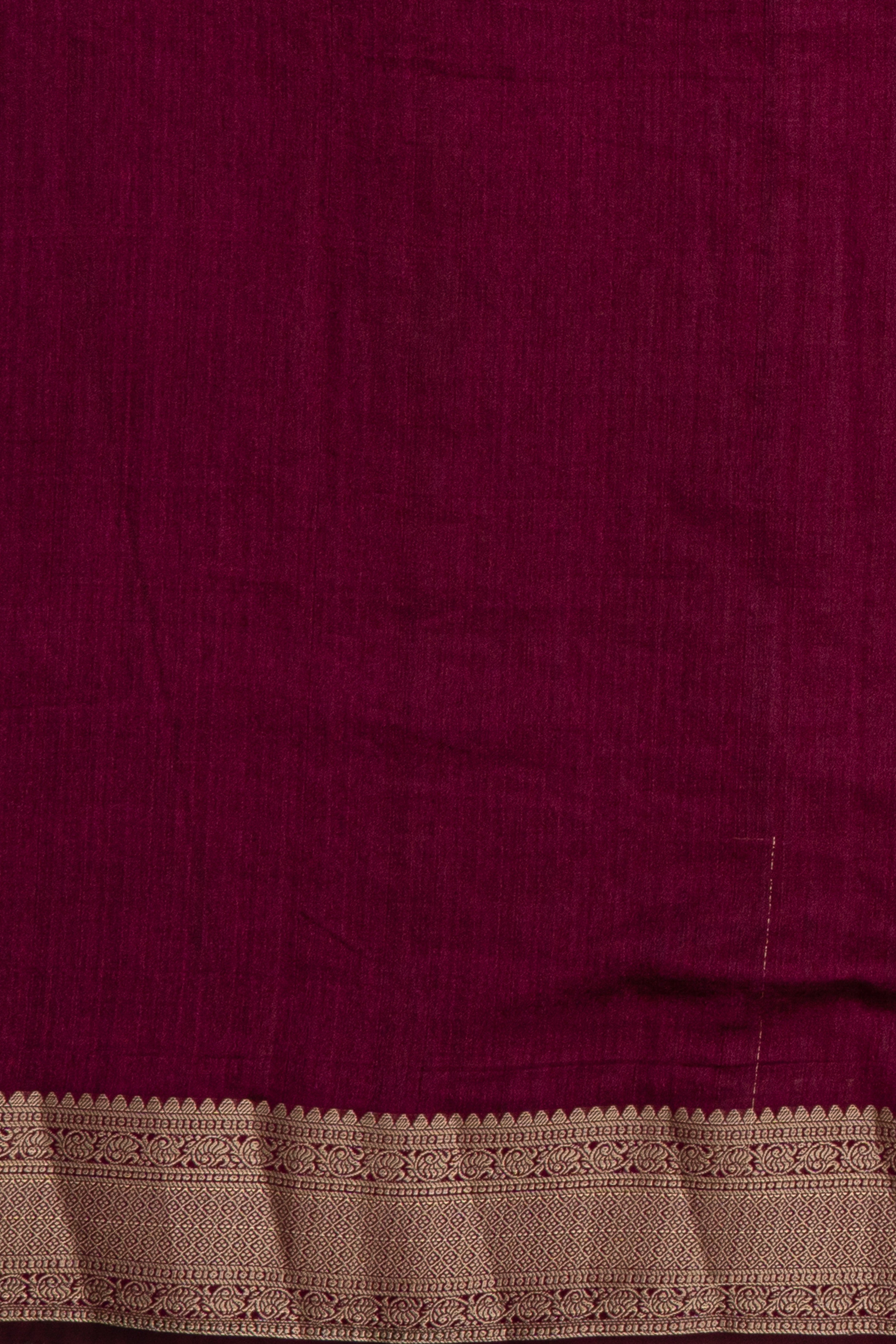 Wine Jute Silk Saree