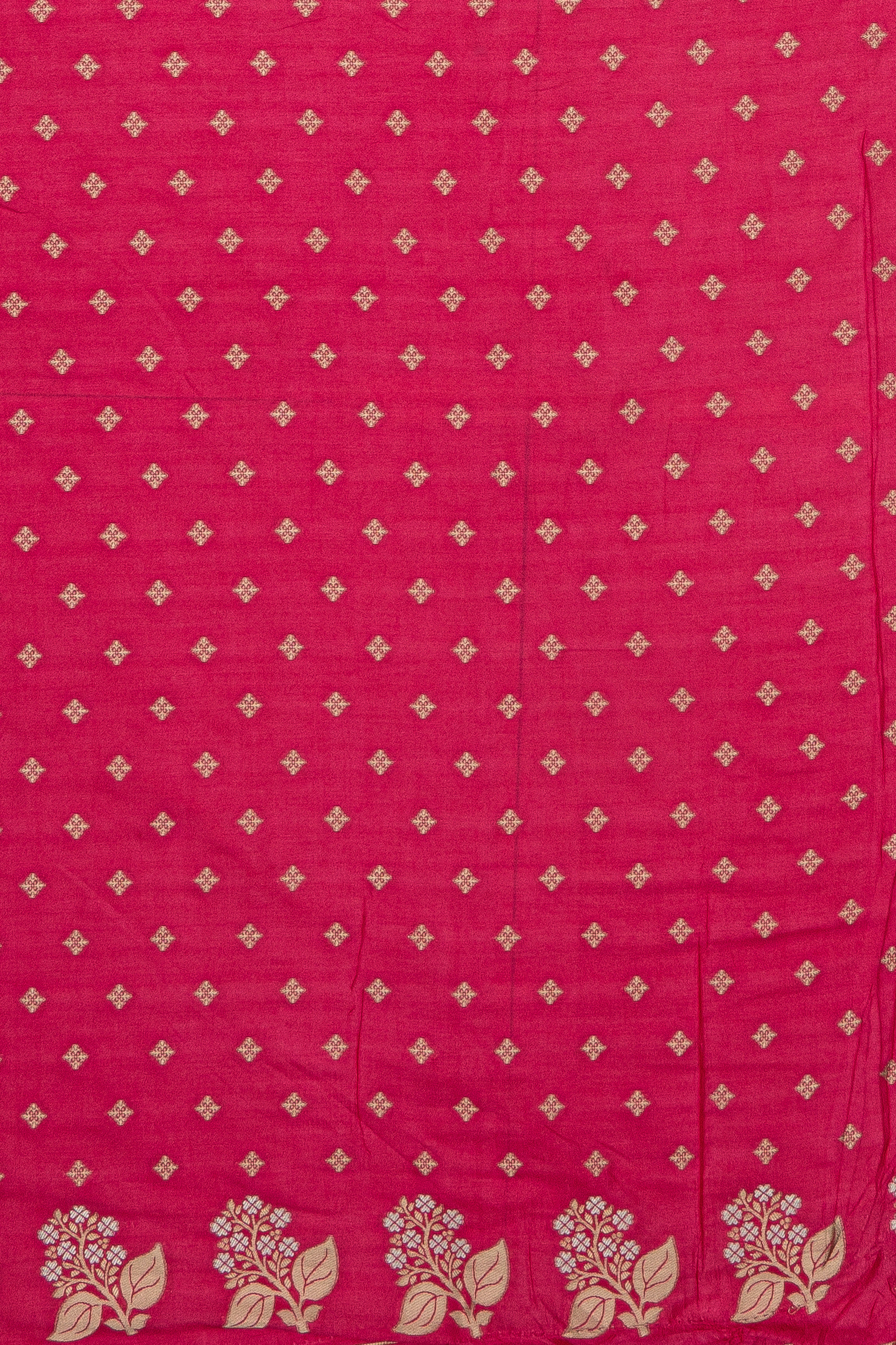 Rani Pink Dola Silk Saree with a Soft Silk border