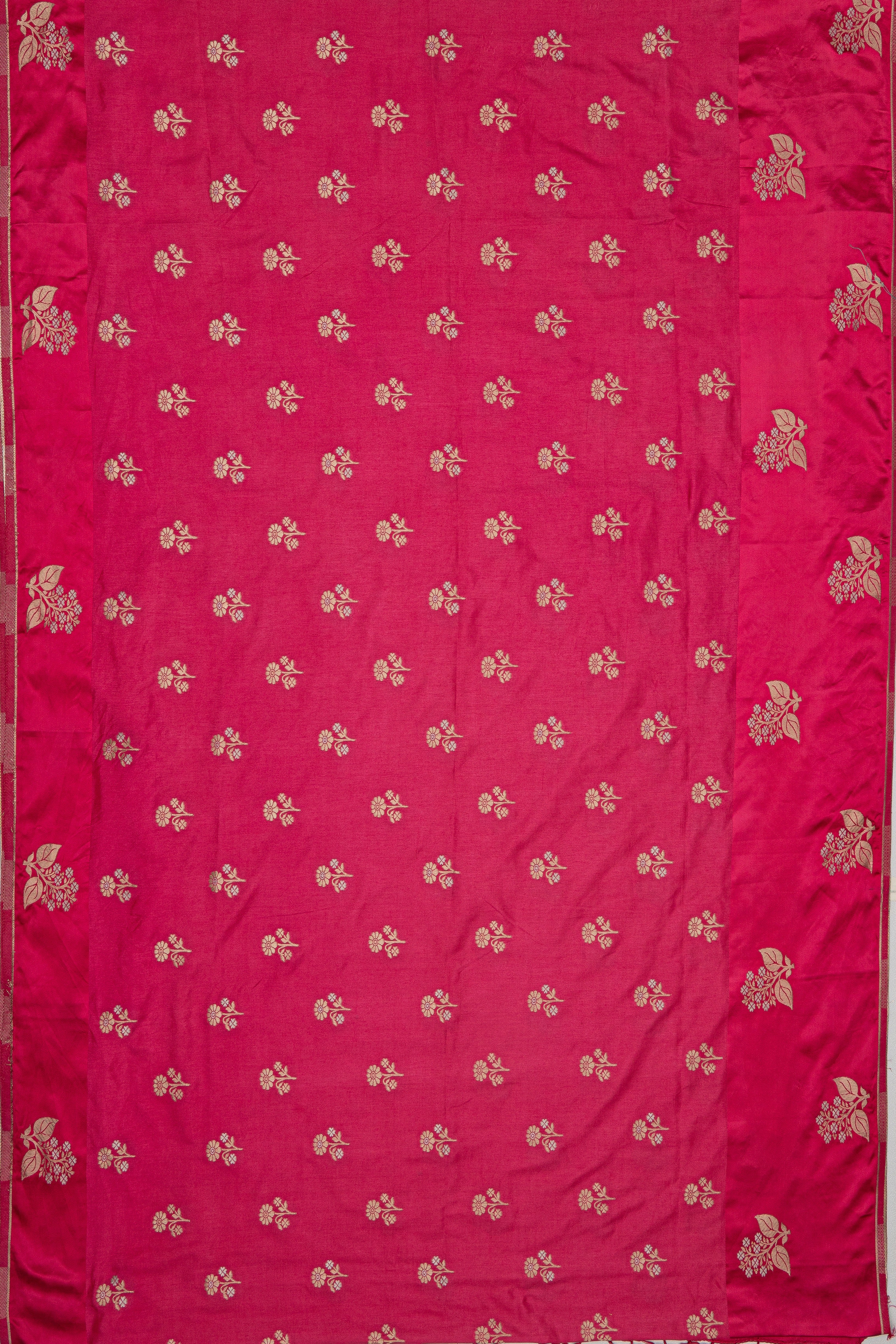Rani Pink Dola Silk Saree with a Soft Silk border