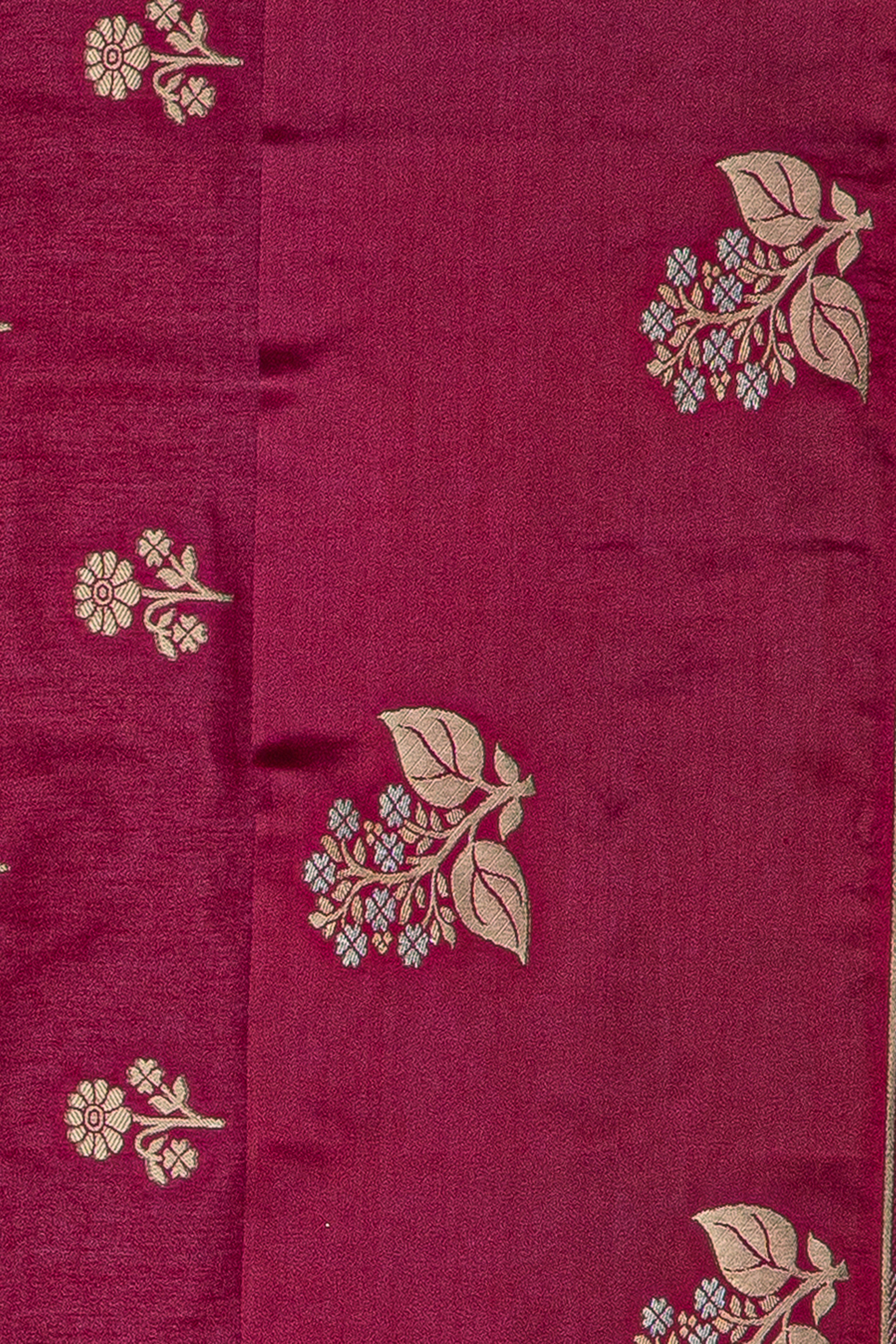 Wine Dola Silk Saree with a Soft Silk border