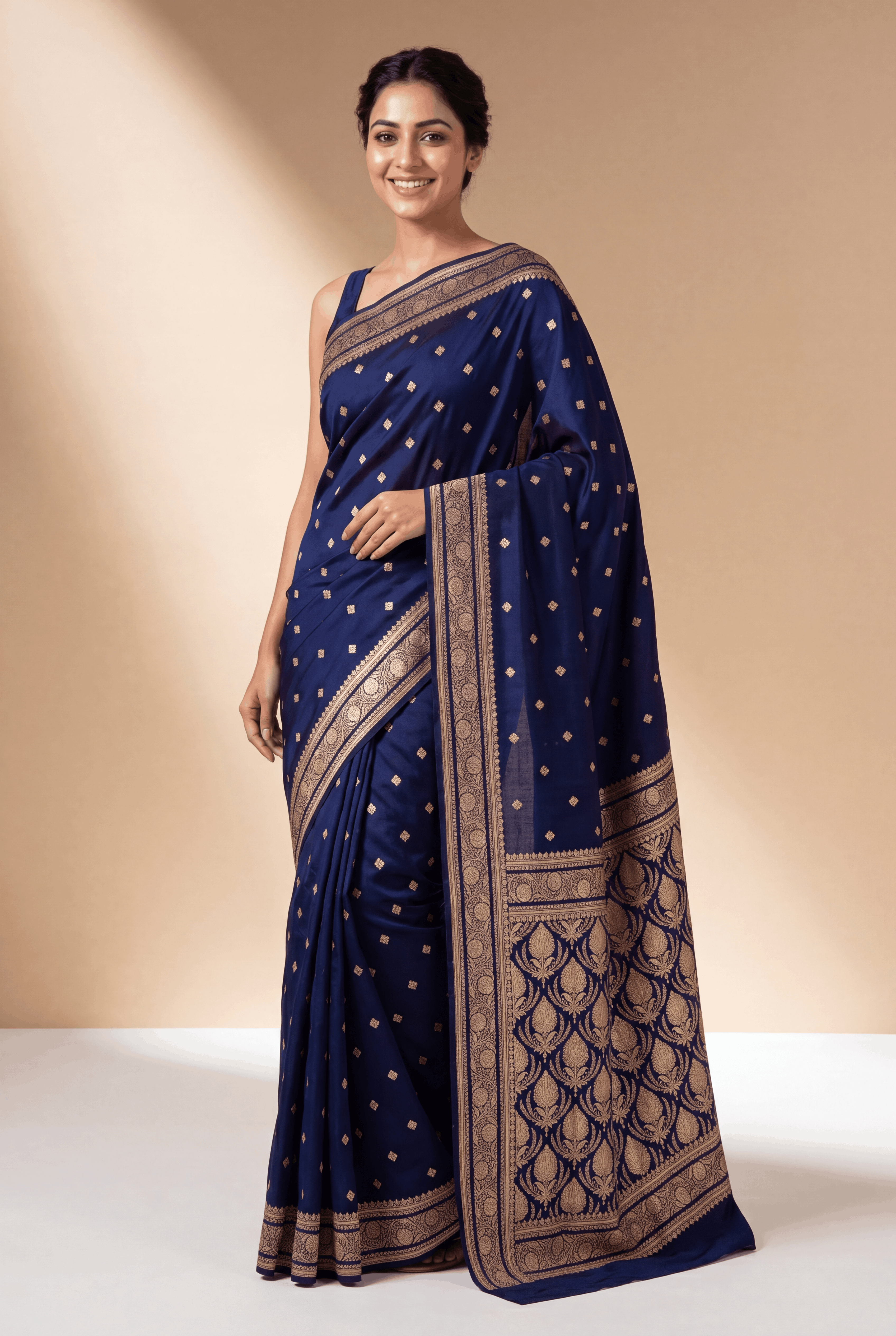Purple Soft Silk Banarasi Saree