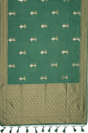 Green Dola Silk Banarasi Saree