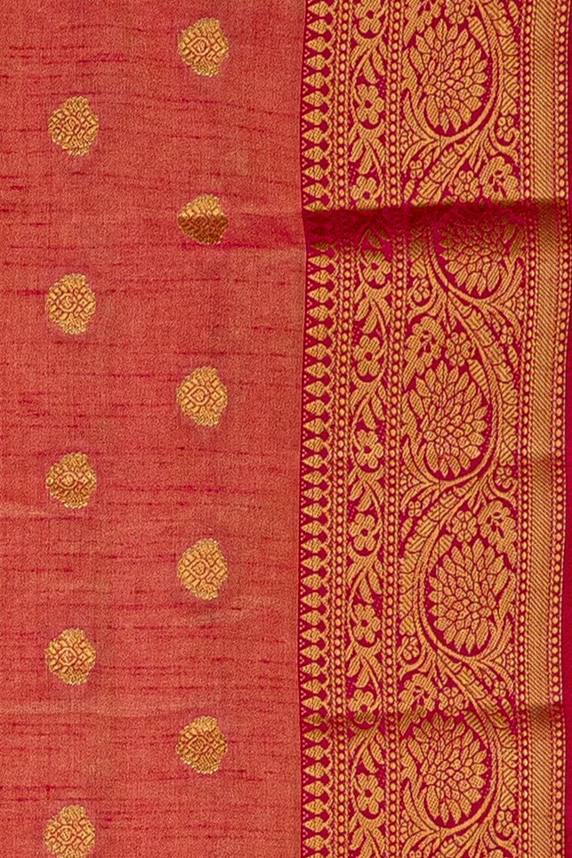 Pink Raw Silk Saree