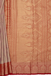 Cream Tissue Silk Saree with Floral Pattern