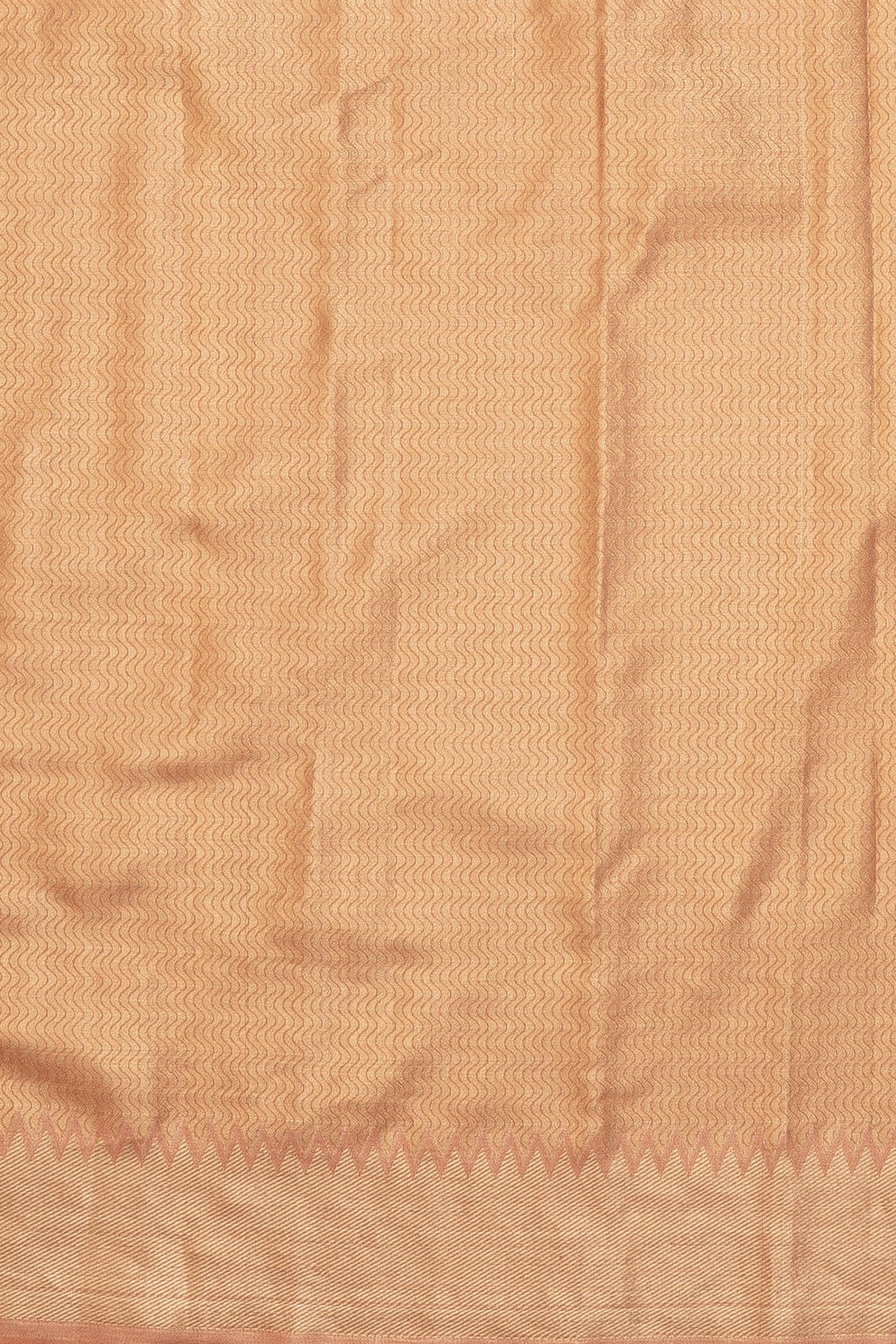 Peach Tissue Silk Kanchi Brocade Saree