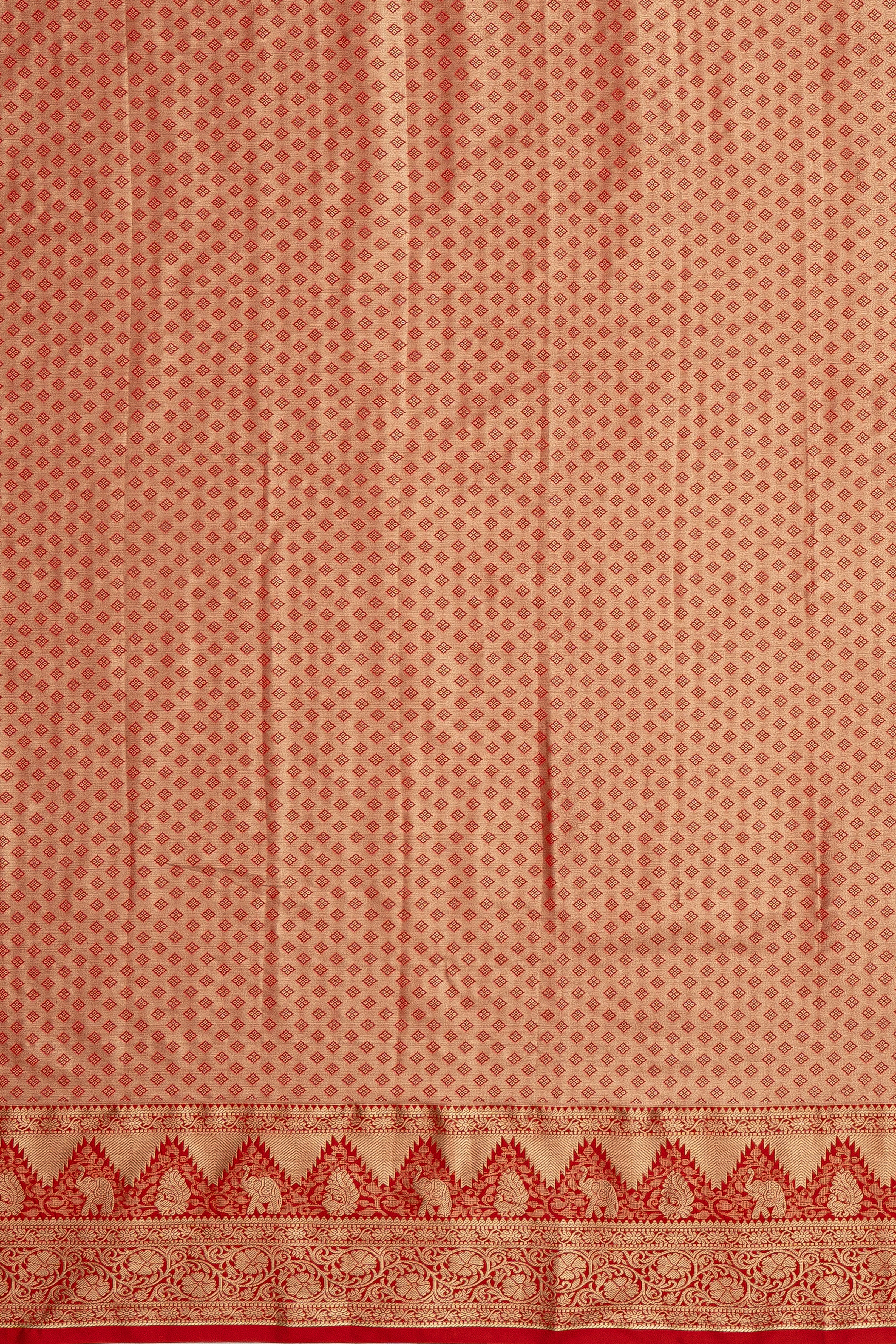 Orange Tissue Silk Saree