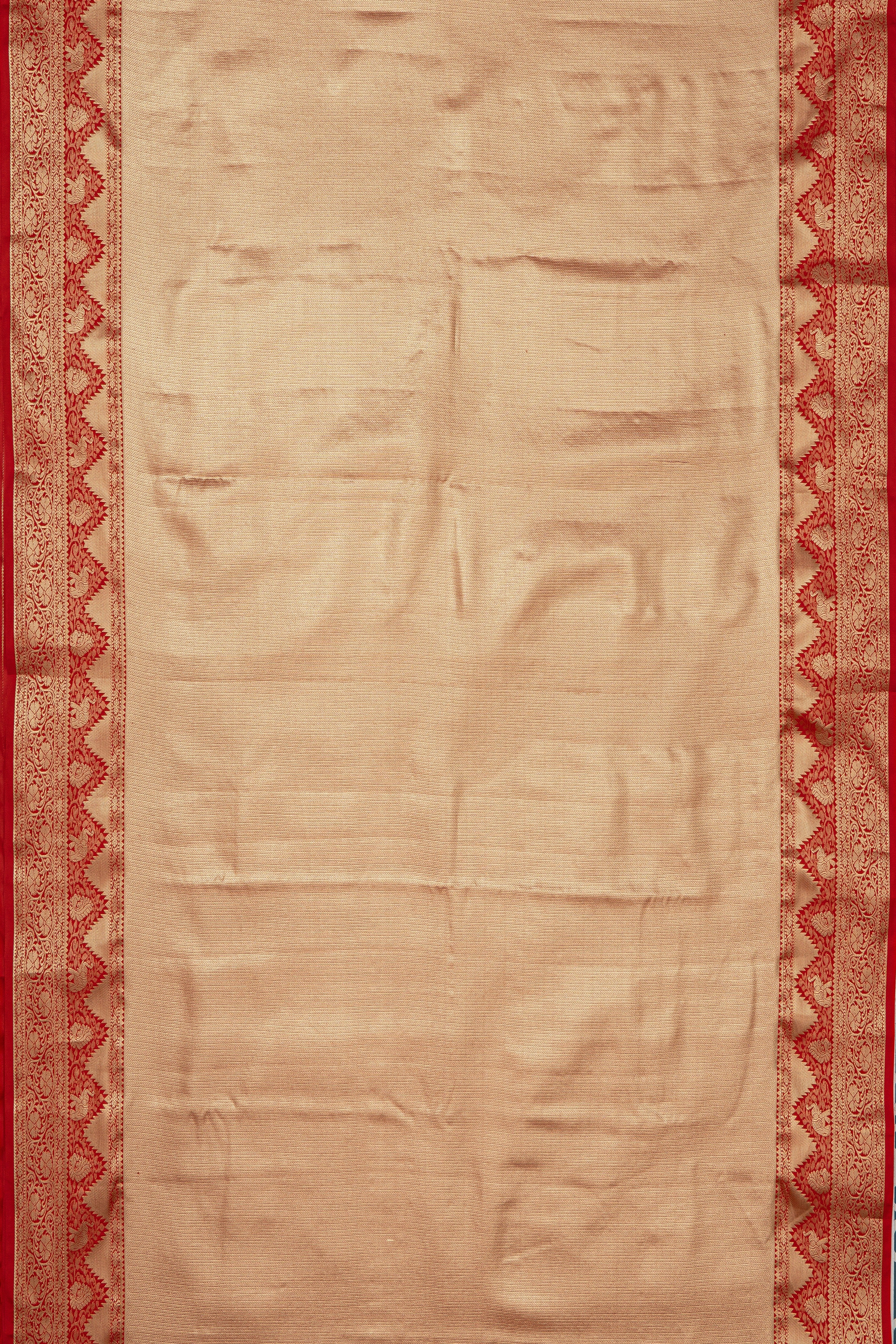 Orange Tissue Silk Saree