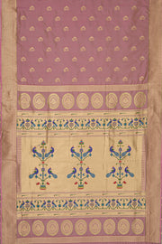 Pastel Purple Apurva Silk Nath Paithani Saree