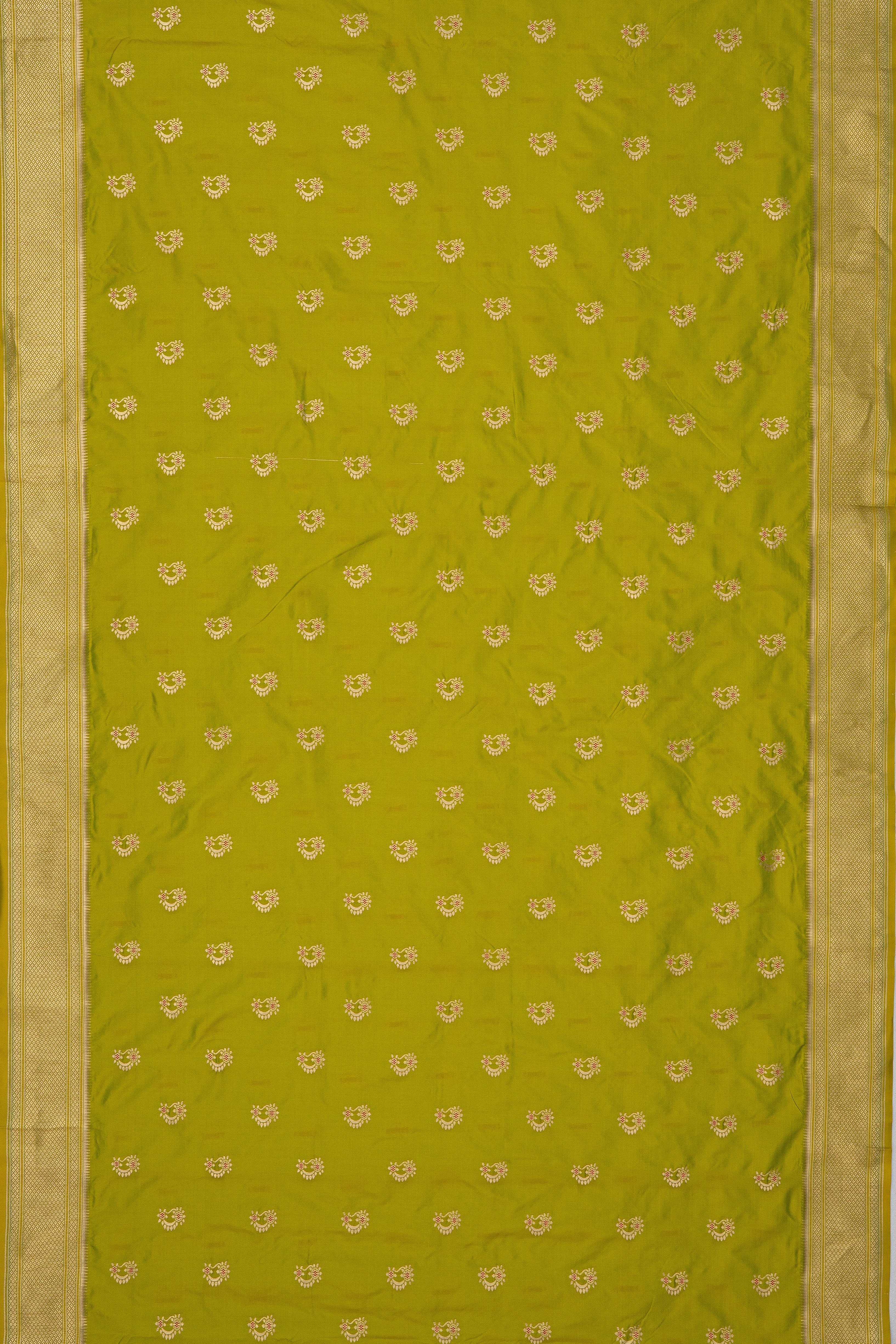 Lime Green Apurva Silk Nath Paithani Saree
