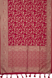 Rani Pink Katan Silk Banarasi Brocade Saree
